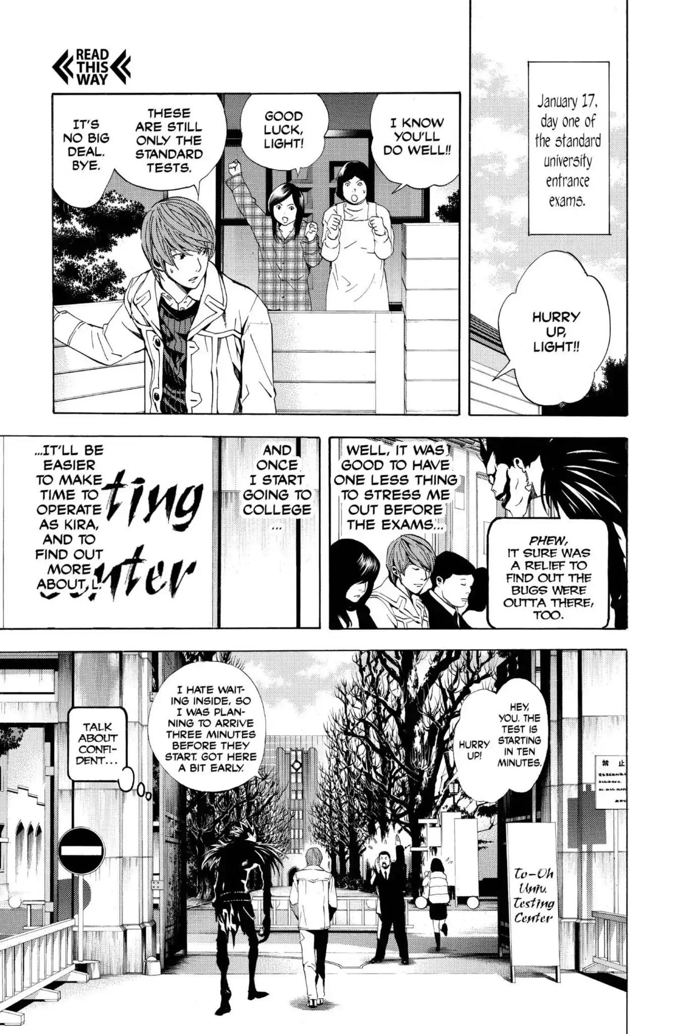 Death Note manga, chapter 18, page 15 of 20