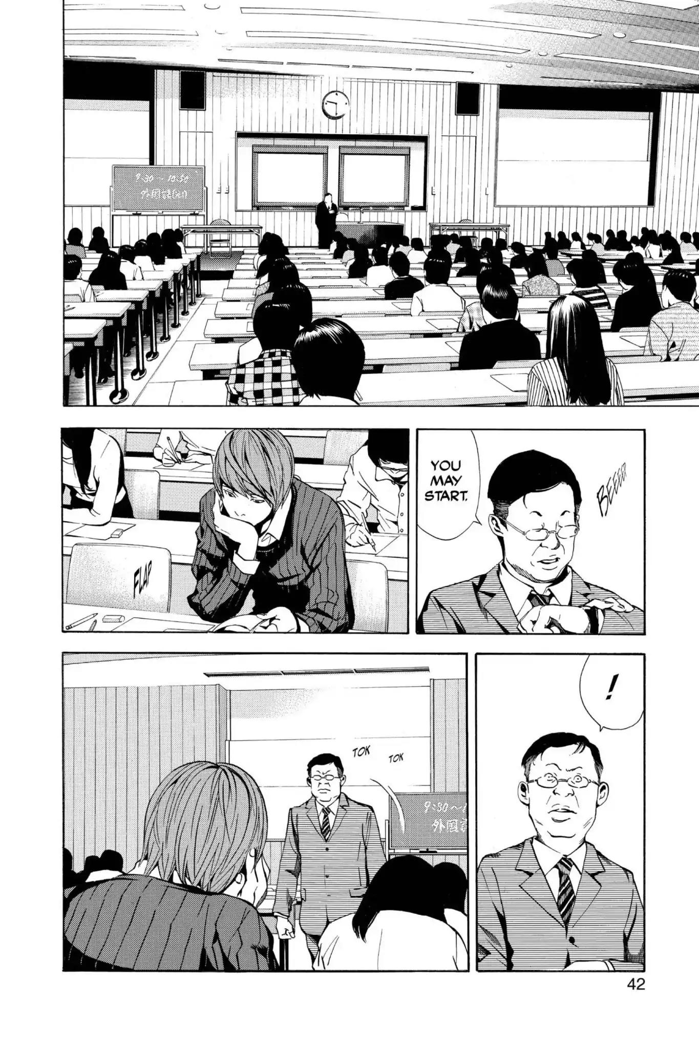 Death Note manga, chapter 18, page 16 of 20