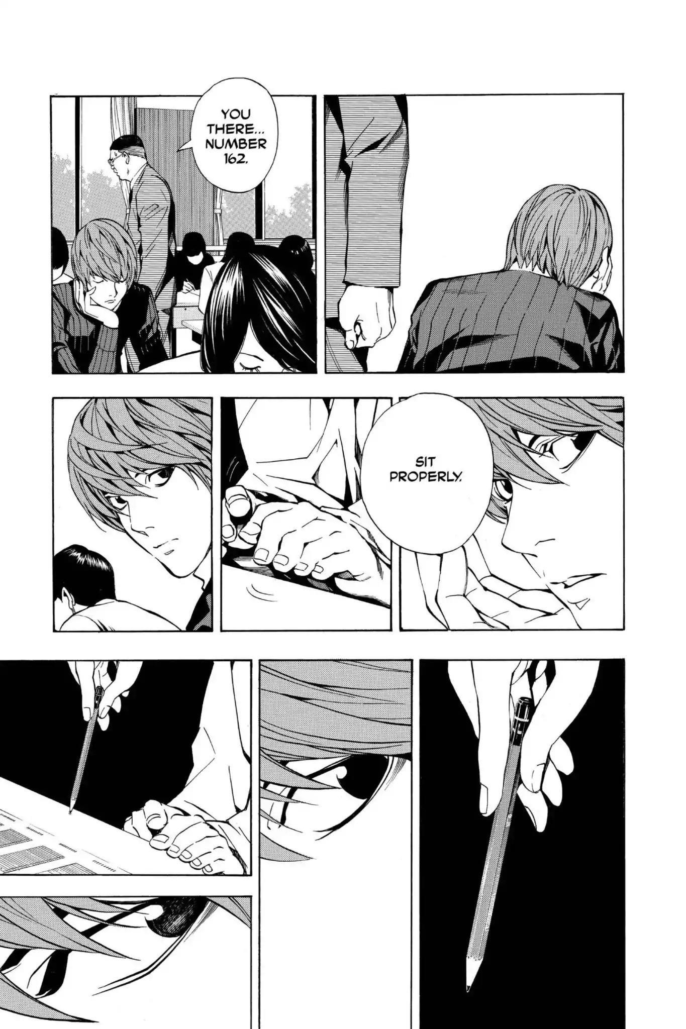 Death Note manga, chapter 18, page 17 of 20
