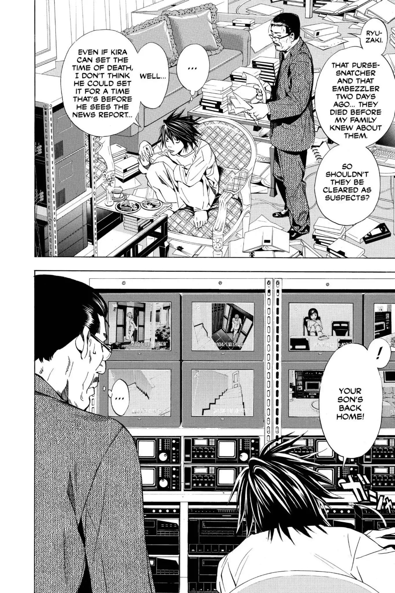 Death Note manga, chapter 18, page 4 of 20