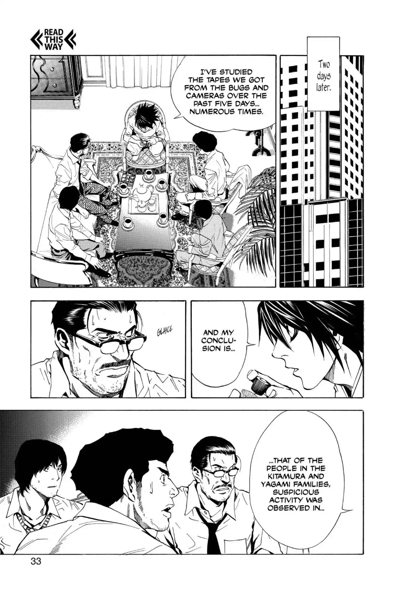 Death Note manga, chapter 18, page 7 of 20