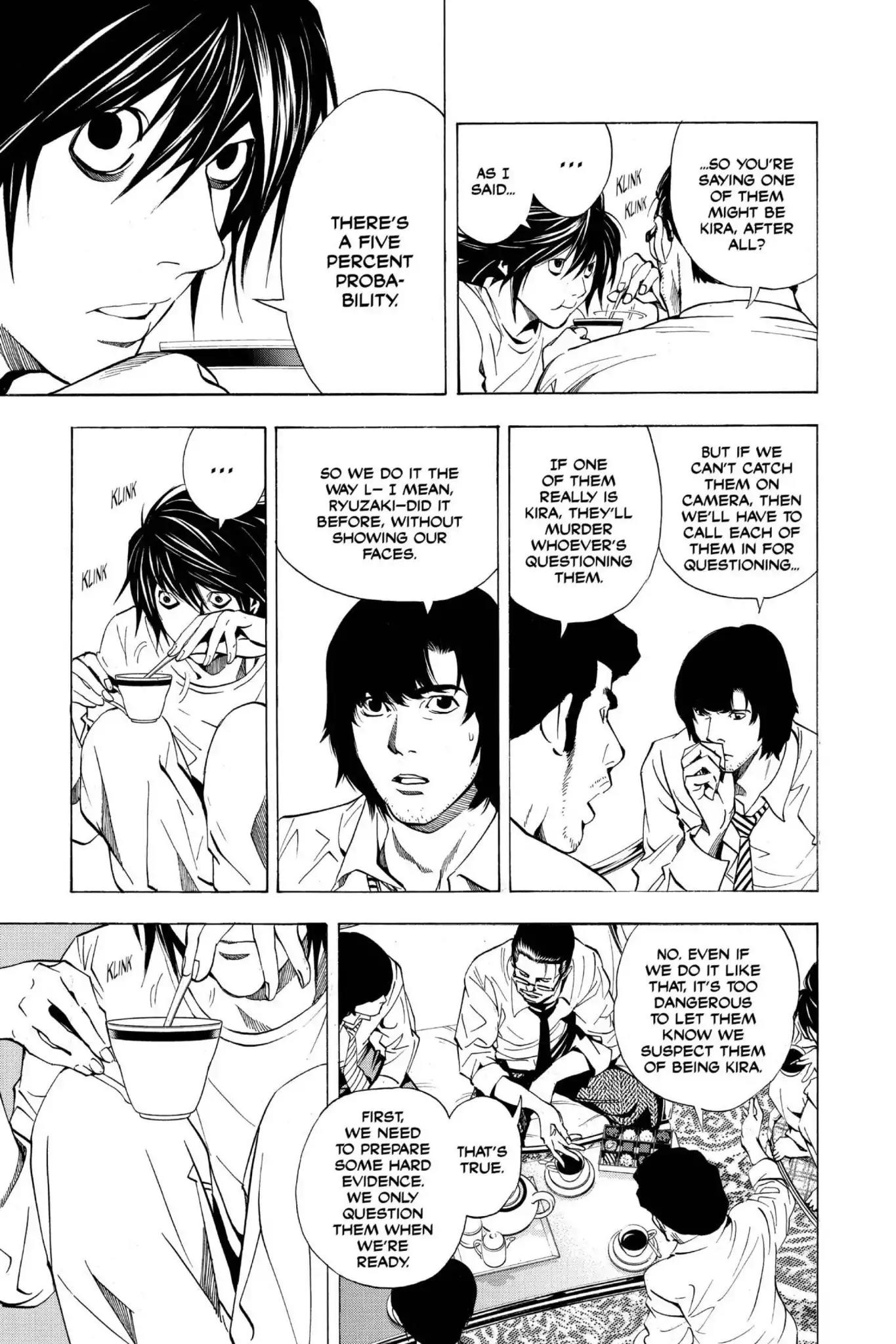 Death Note manga, chapter 18, page 9 of 20