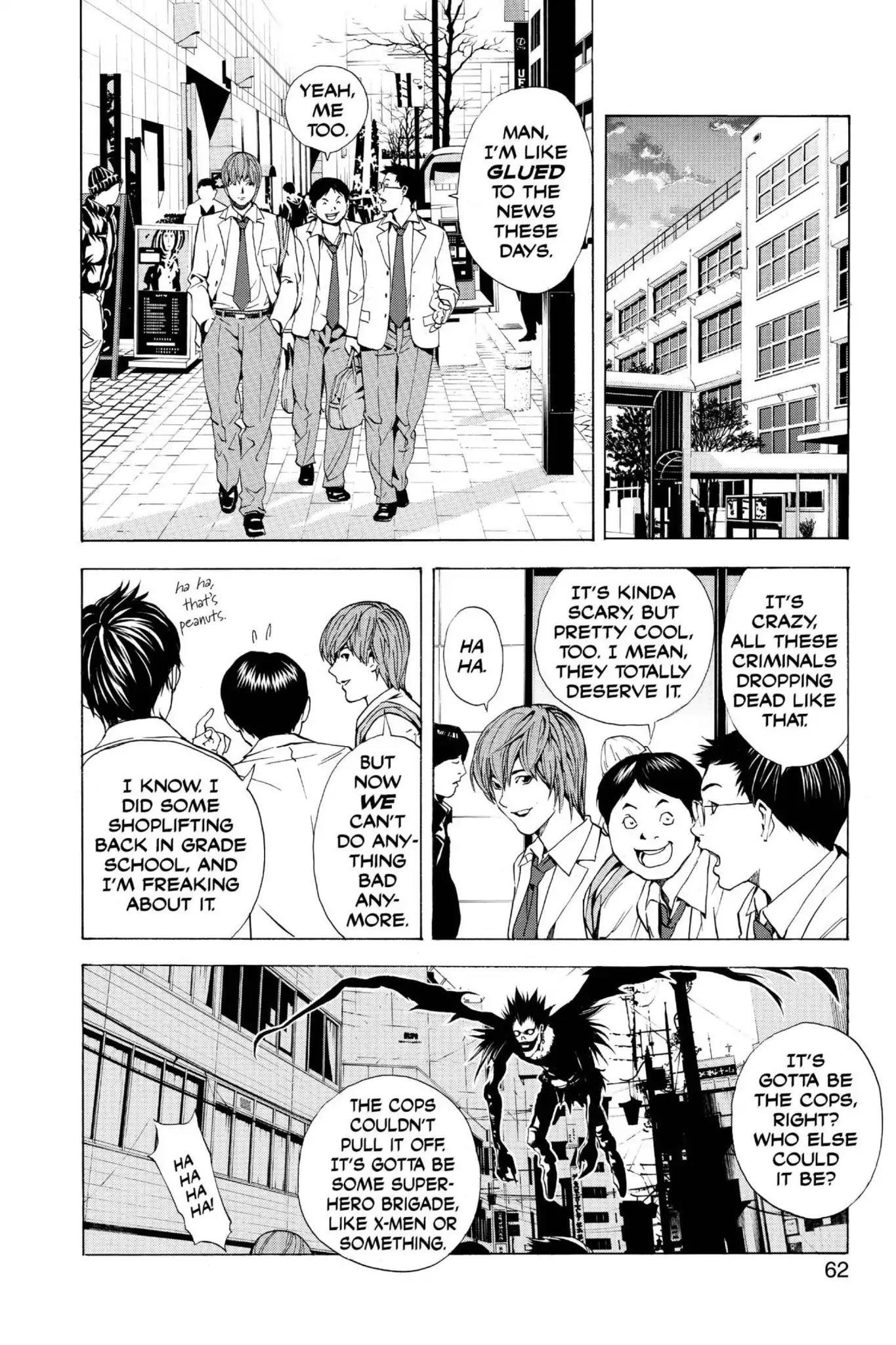 Death Note manga, chapter 2, page 10 of 30