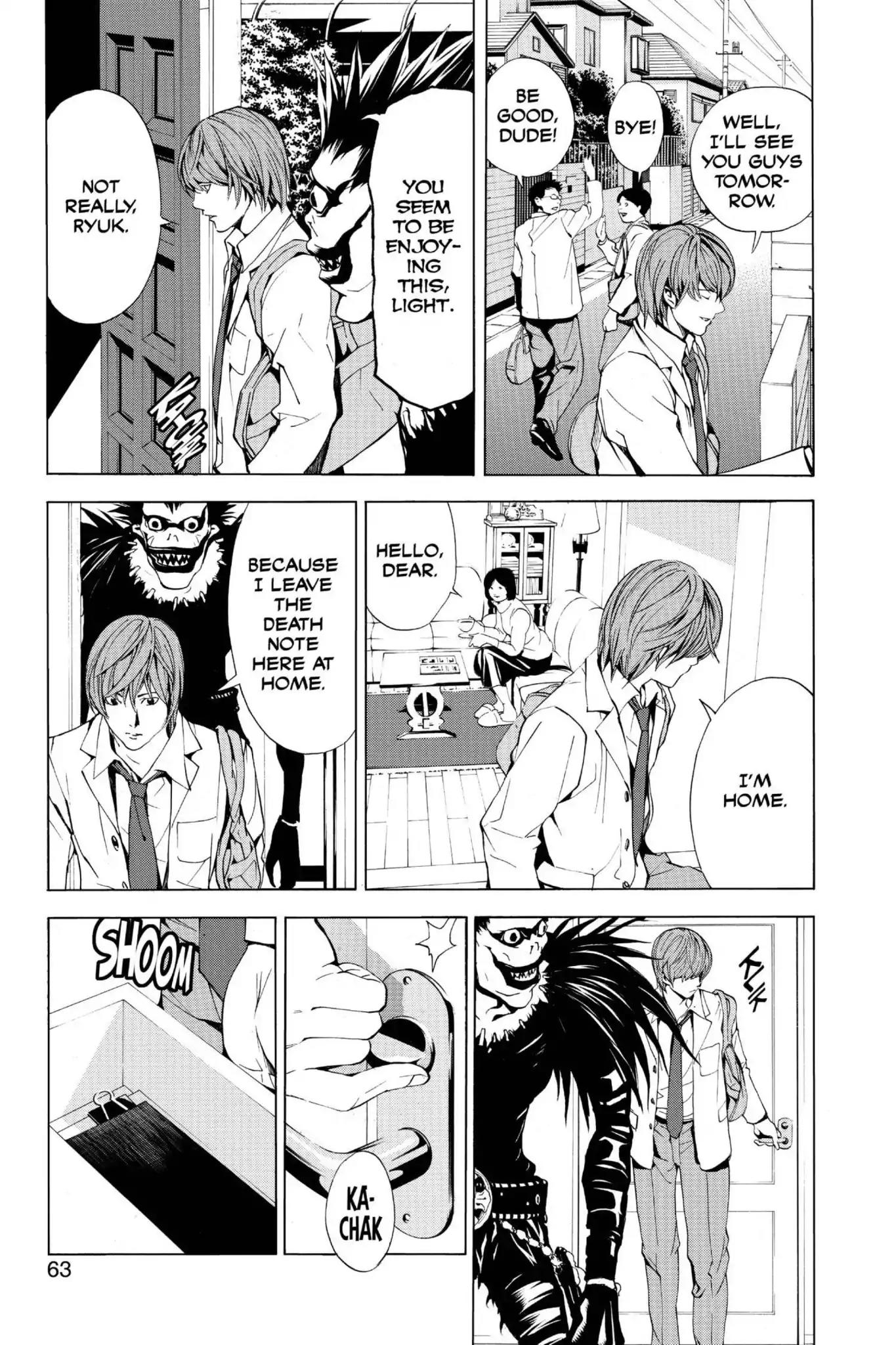 Death Note manga, chapter 2, page 11 of 30