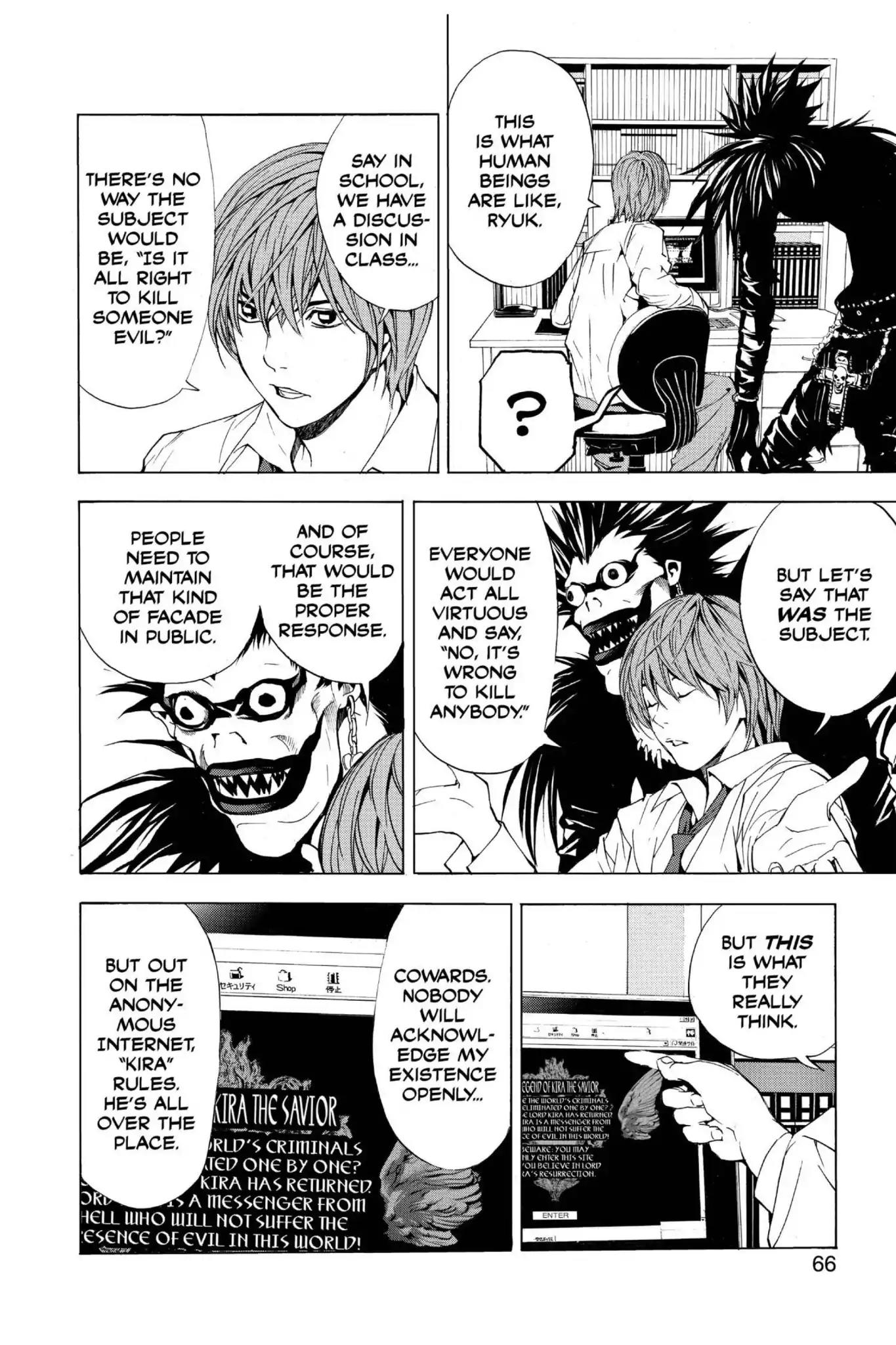 Death Note manga, chapter 2, page 14 of 30
