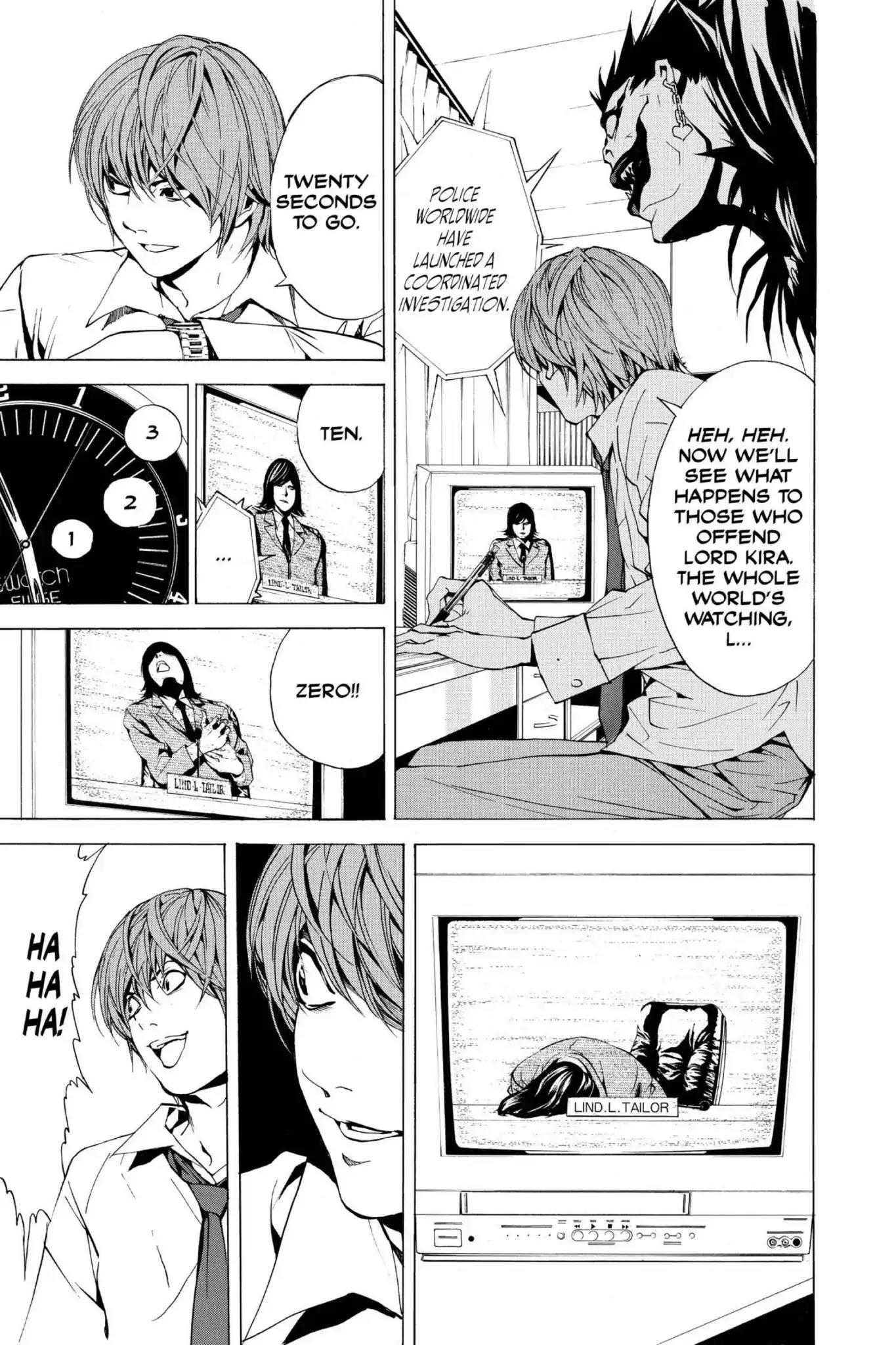 Death Note manga, chapter 2, page 21 of 30