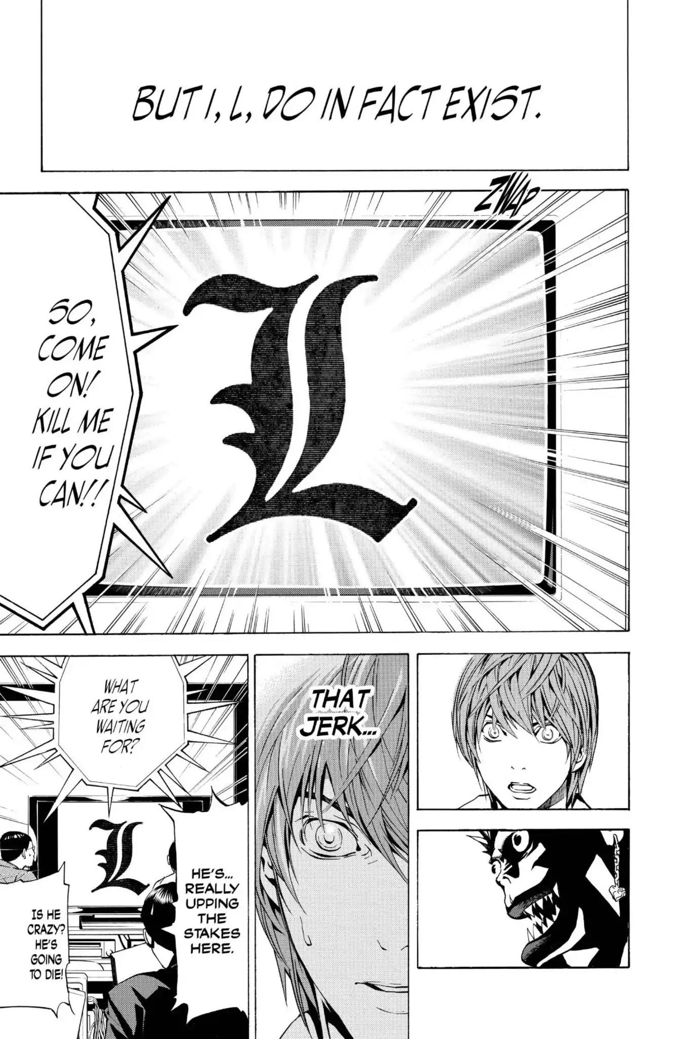 Death Note manga, chapter 2, page 23 of 30