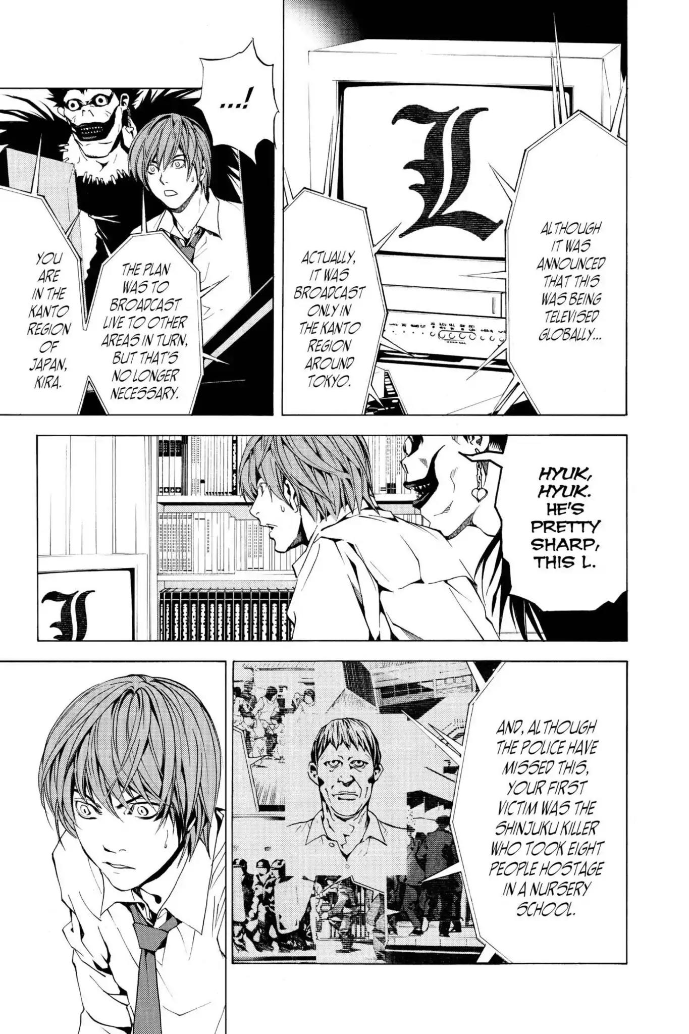 Death Note manga, chapter 2, page 25 of 30