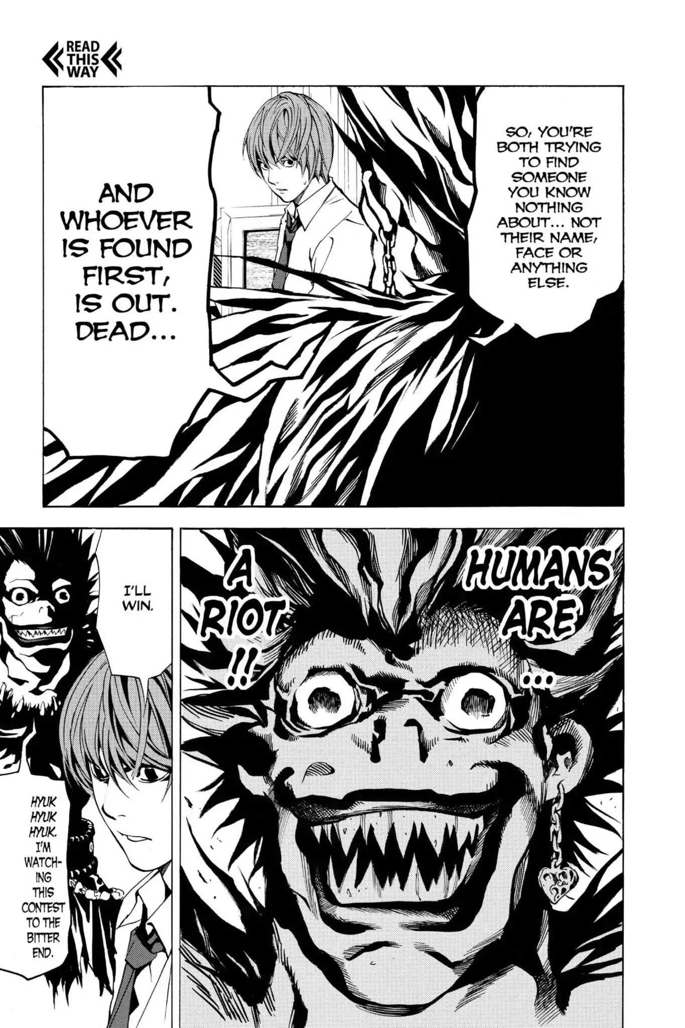 Death Note manga, chapter 2, page 29 of 30