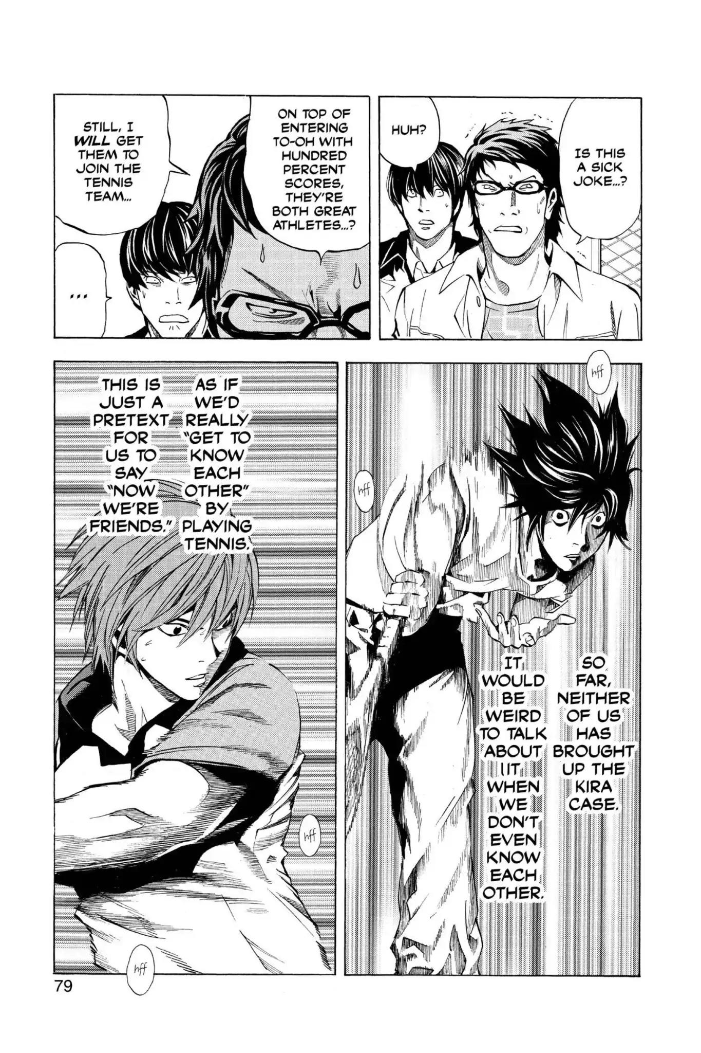 Death Note manga, chapter 20, page 13 of 20