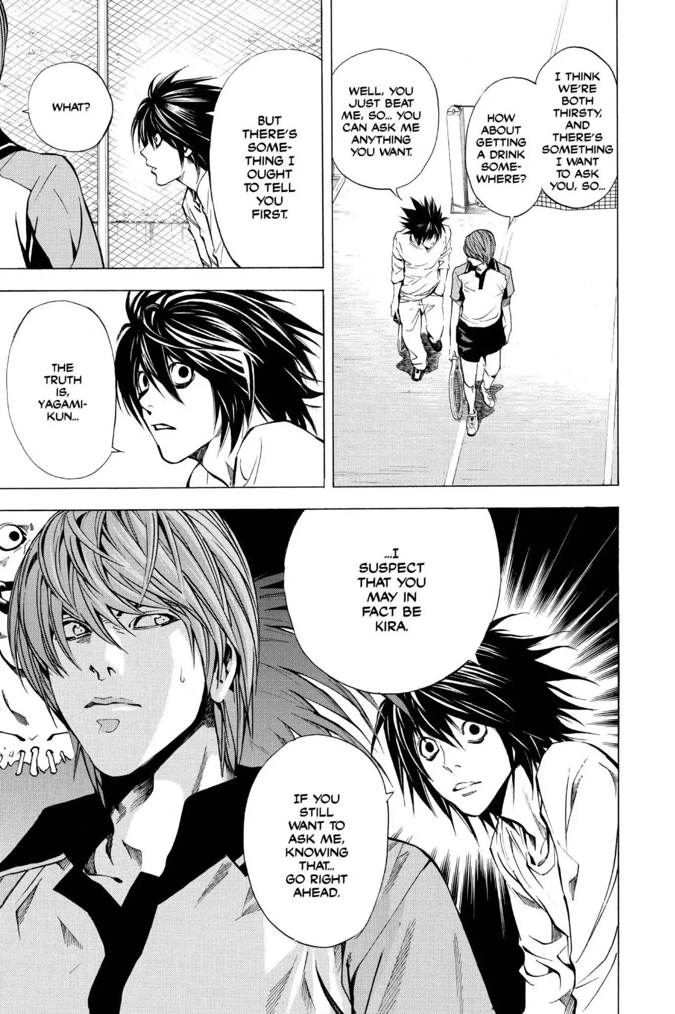 Death Note manga, chapter 20, page 19 of 20