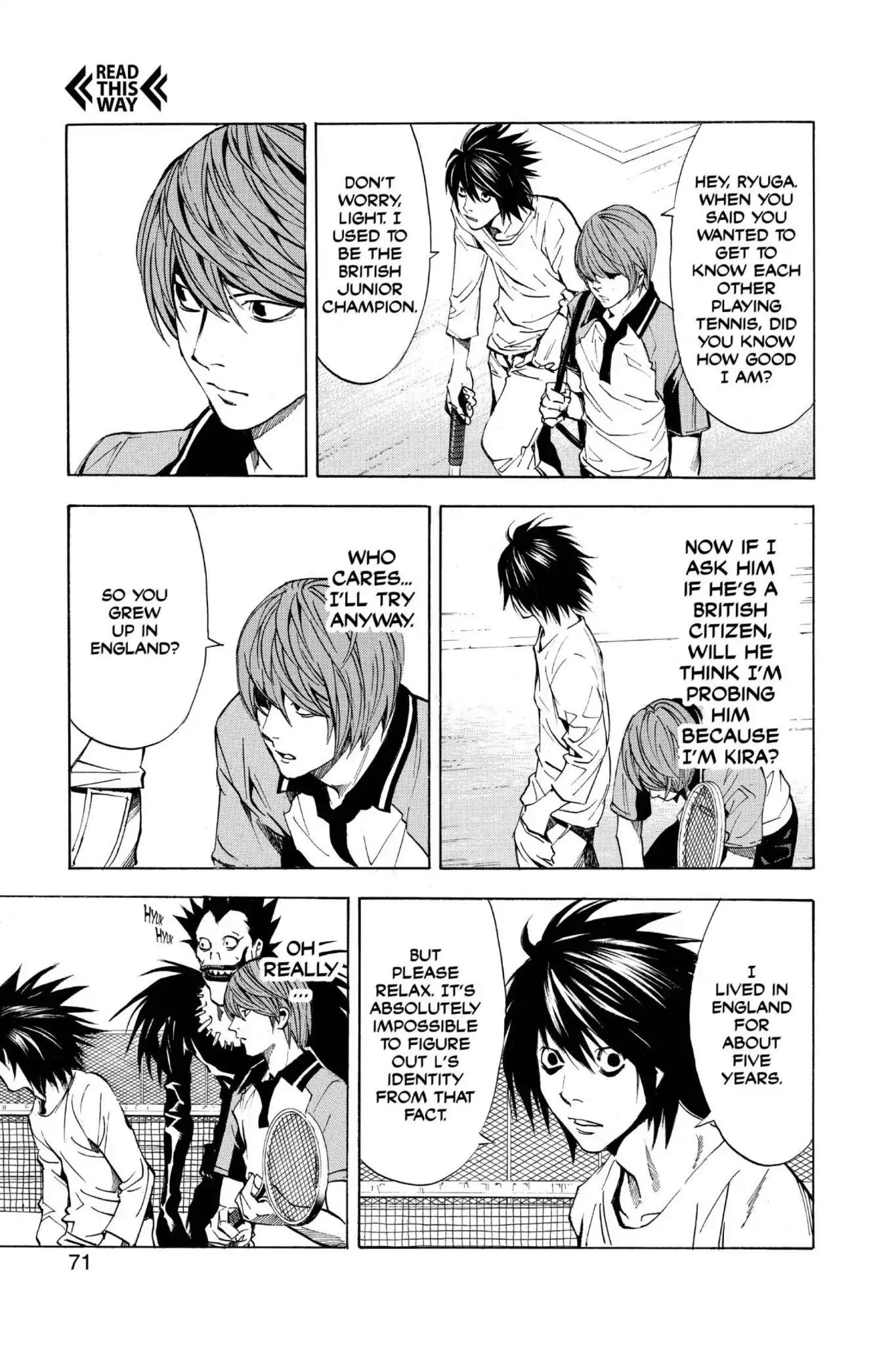 Death Note manga, chapter 20, page 5 of 20