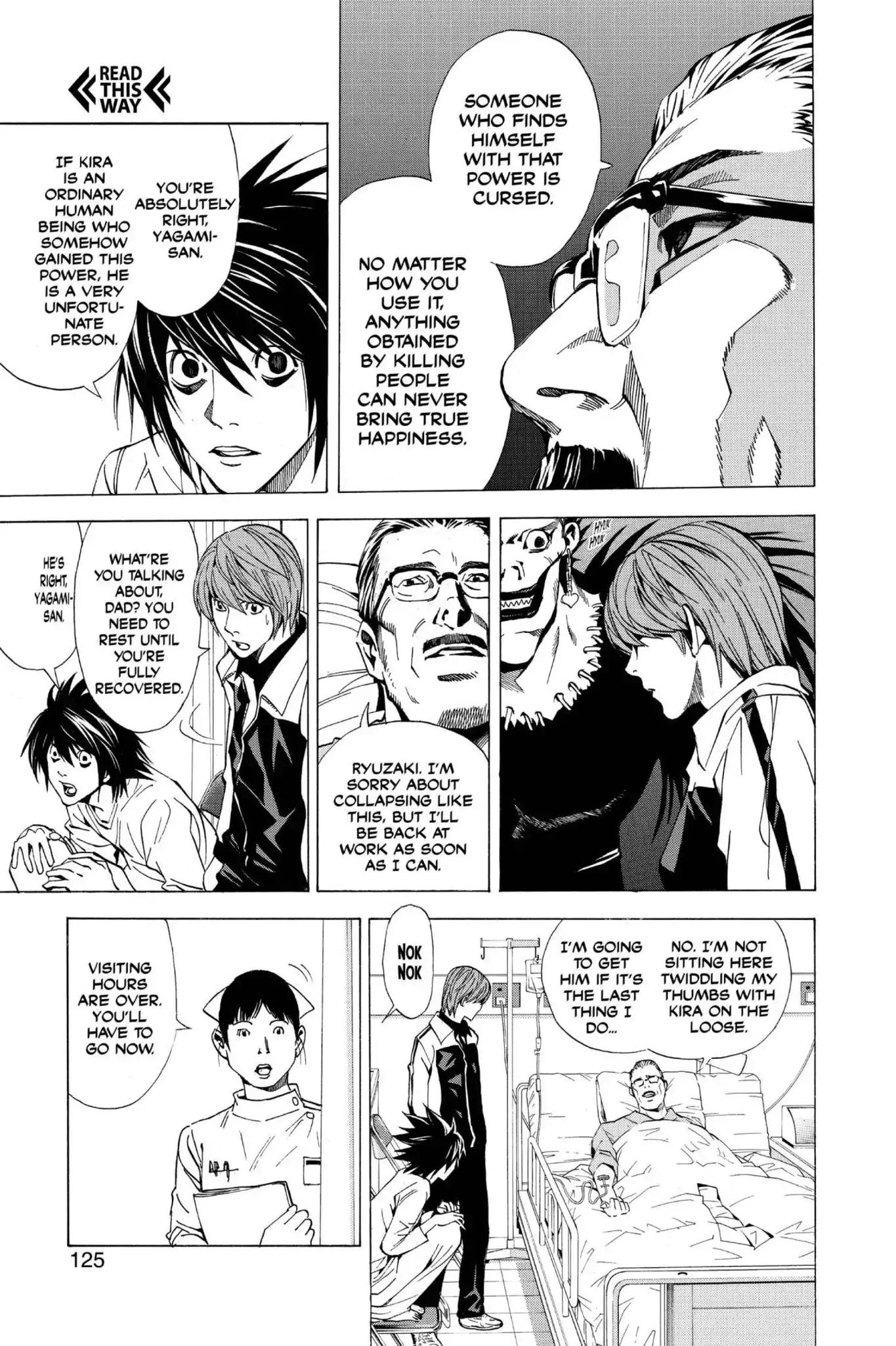 Death Note manga, chapter 22, page 15 of 22