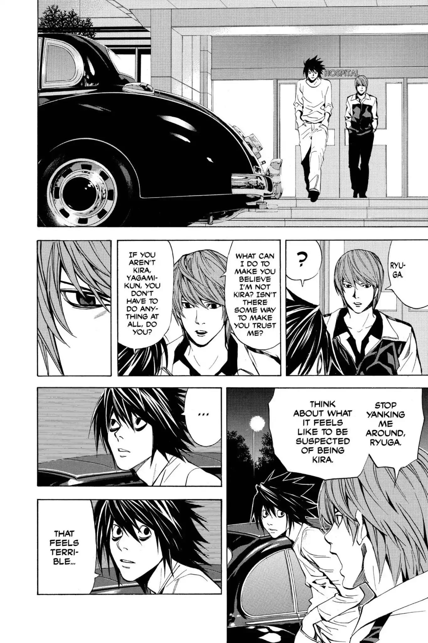 Death Note manga, chapter 22, page 16 of 22