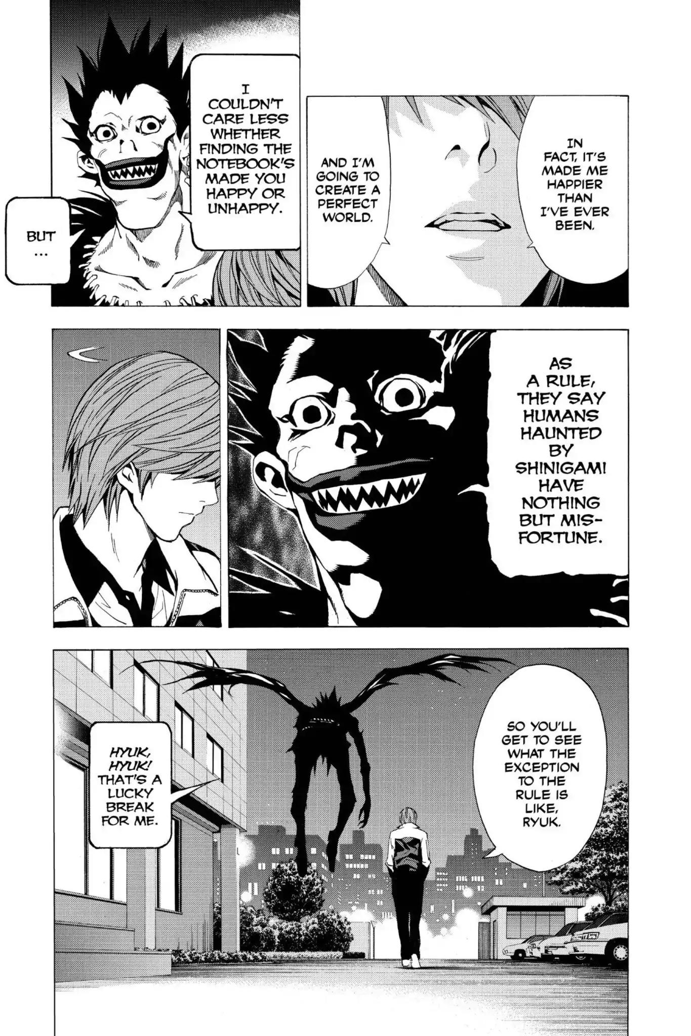 Death Note manga, chapter 22, page 19 of 22