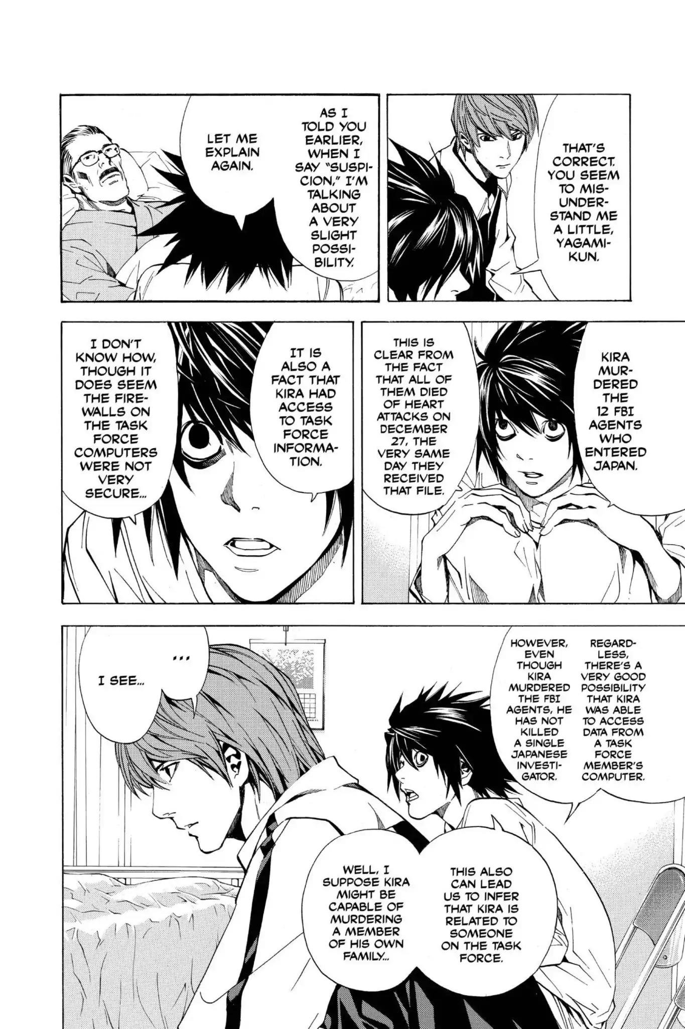 Death Note manga, chapter 22, page 8 of 22