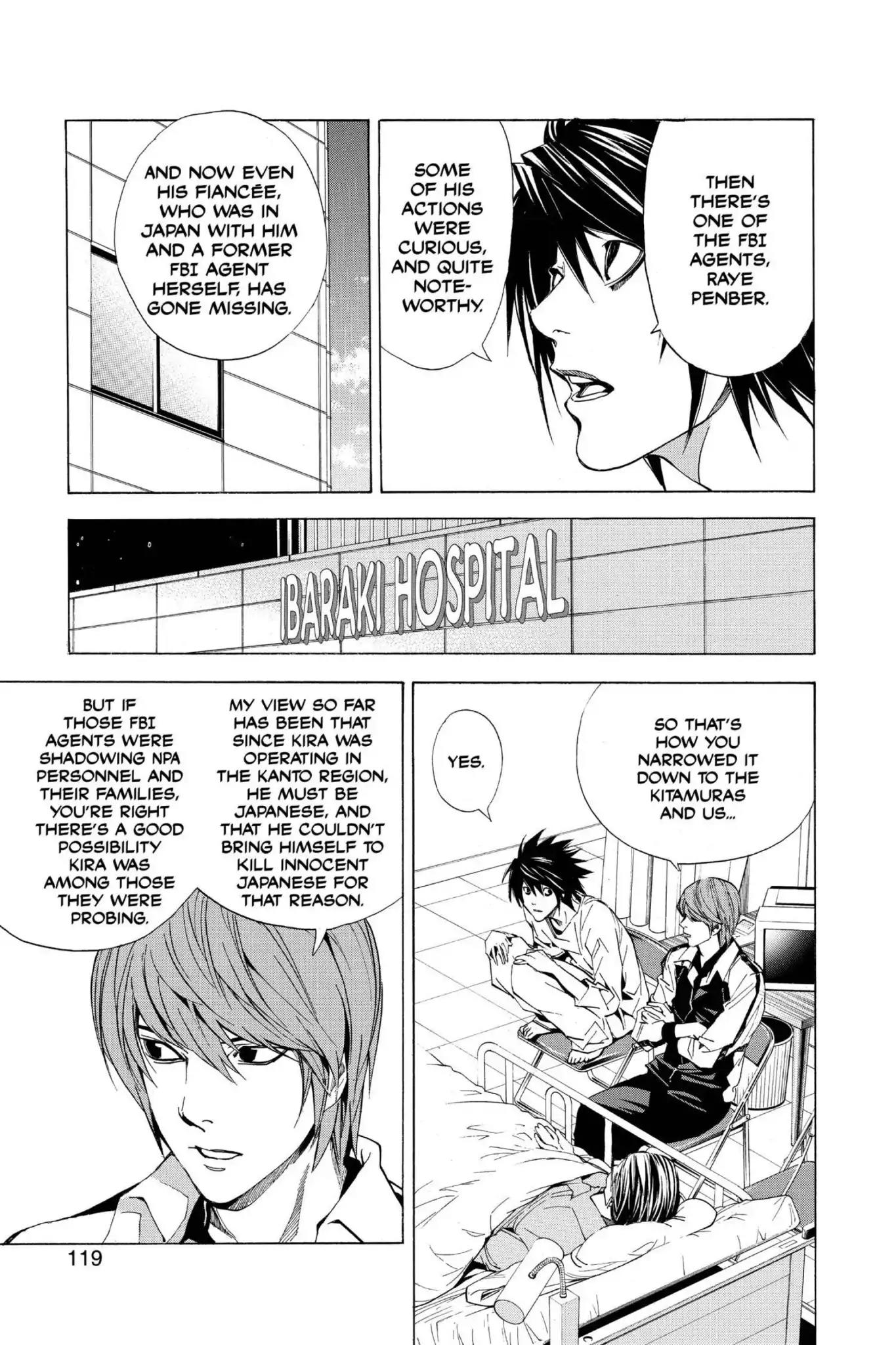 Death Note manga, chapter 22, page 9 of 22