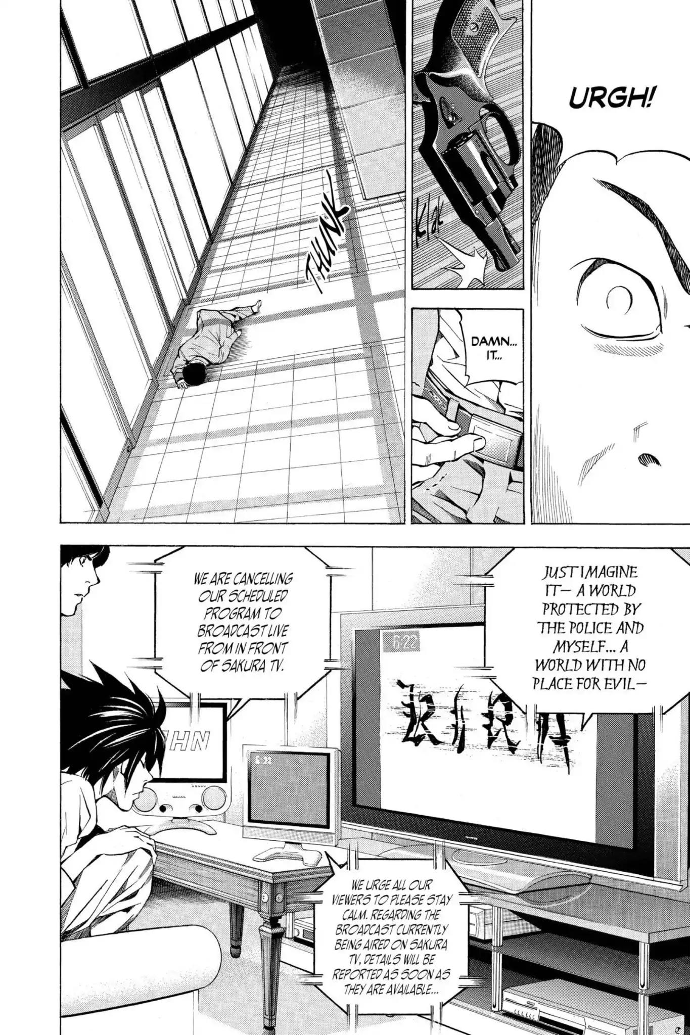 Death Note manga, chapter 23, page 12 of 20