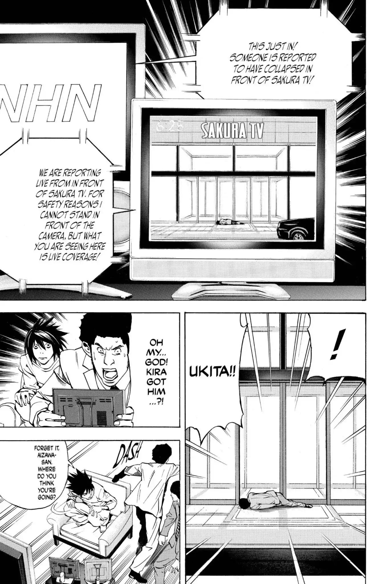 Death Note manga, chapter 23, page 13 of 20