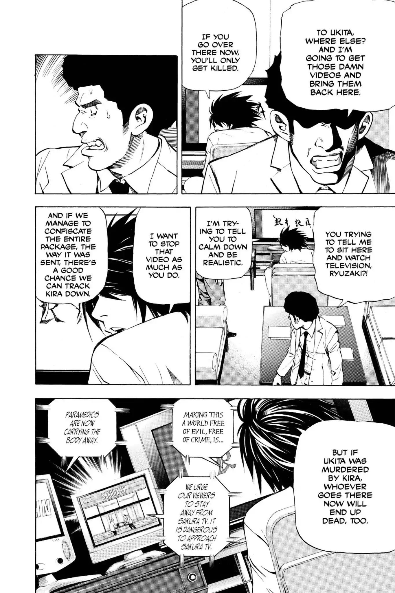 Death Note manga, chapter 23, page 14 of 20