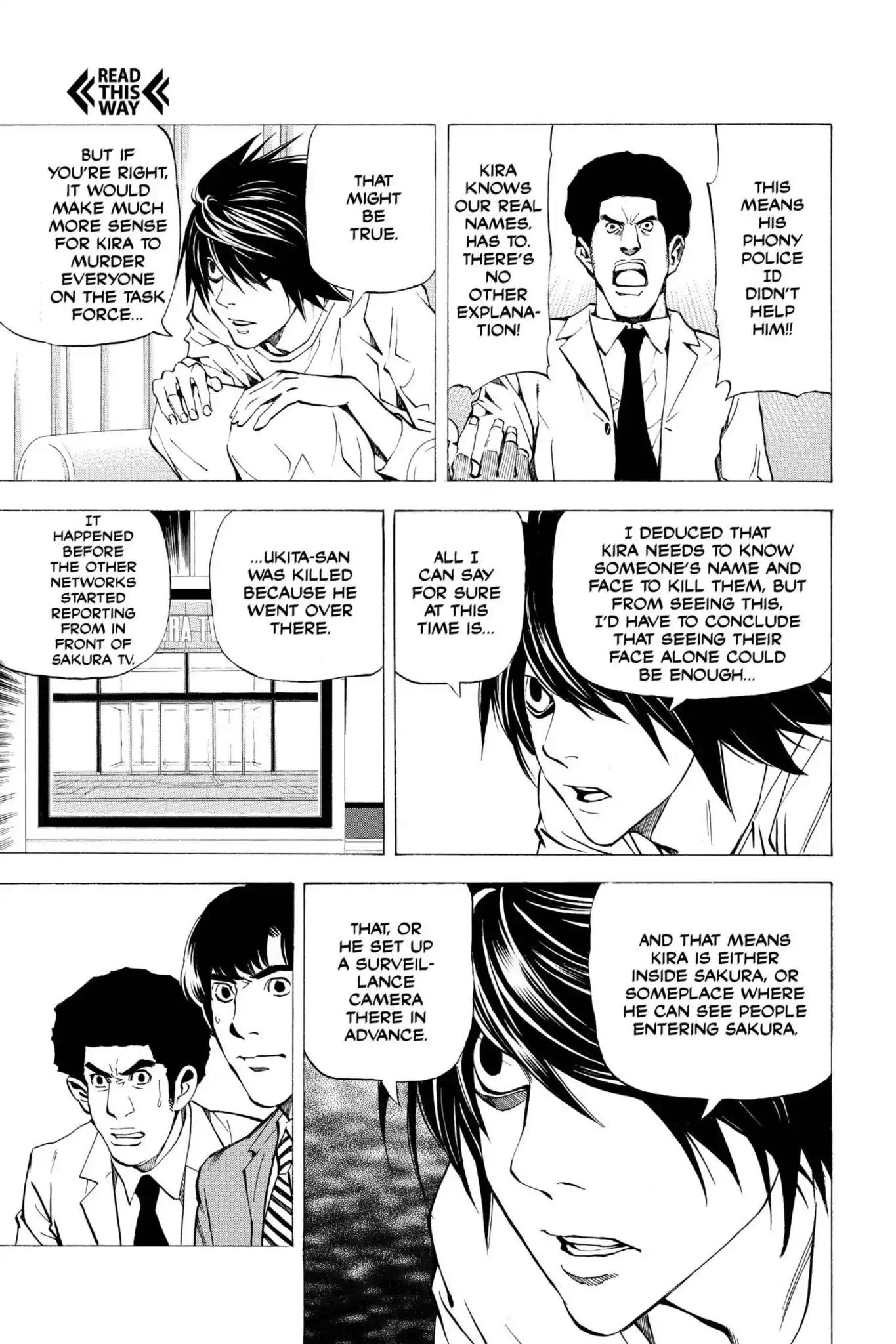 Death Note manga, chapter 23, page 15 of 20