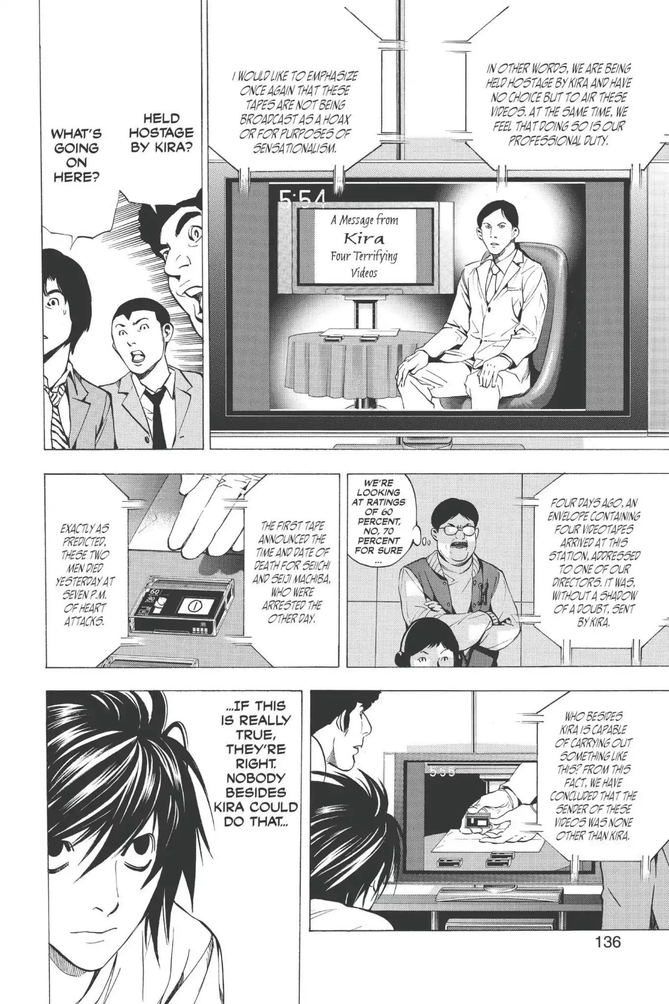Death Note manga, chapter 23, page 4 of 20