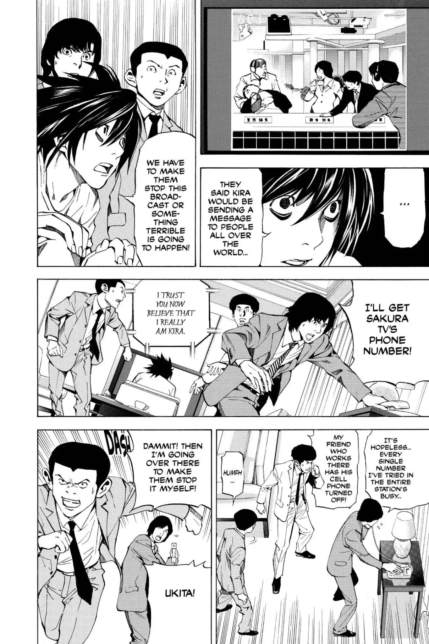 Death Note manga, chapter 23, page 8 of 20