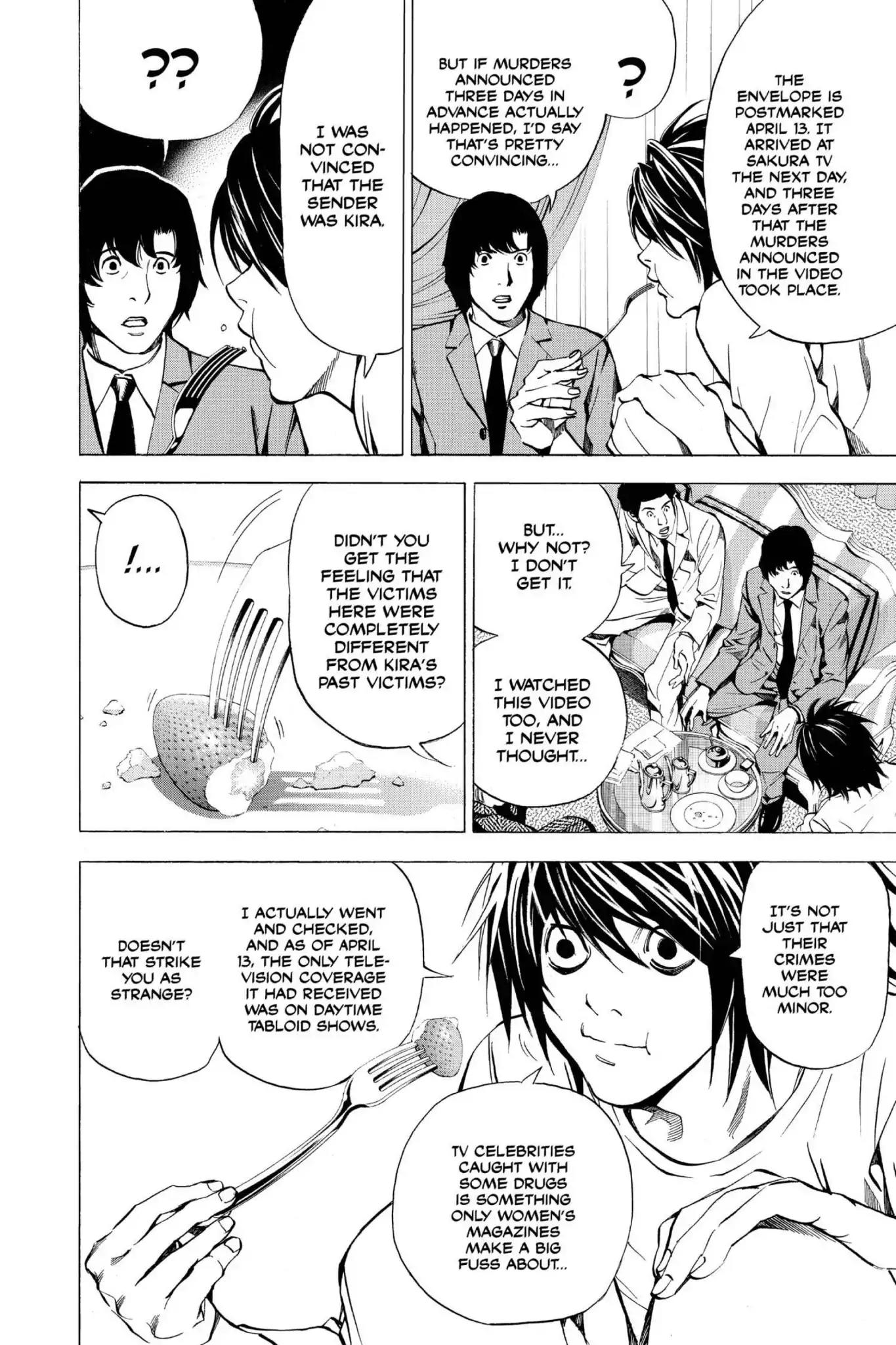 Death Note manga, chapter 25, page 10 of 22