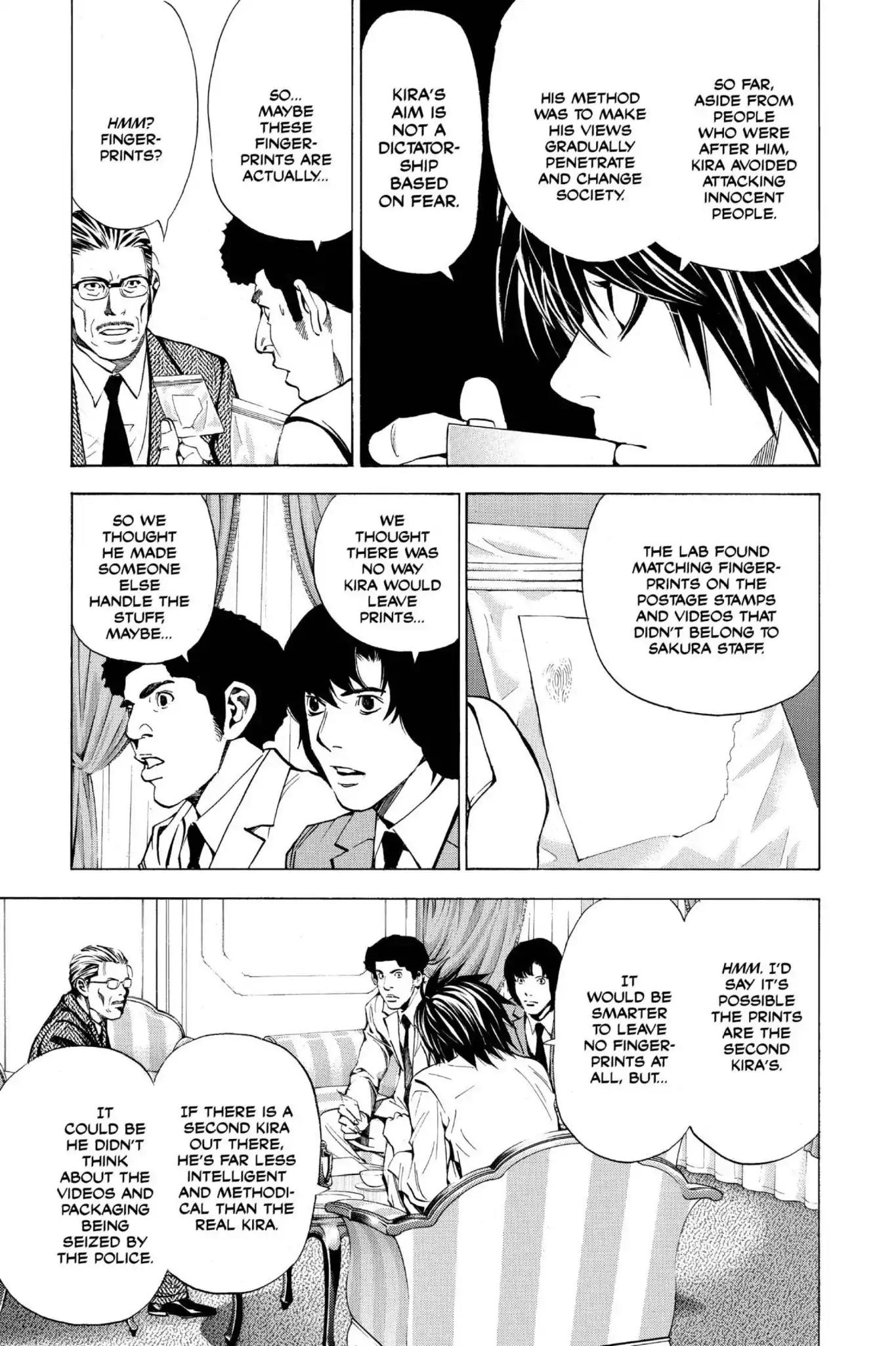 Death Note manga, chapter 25, page 13 of 22