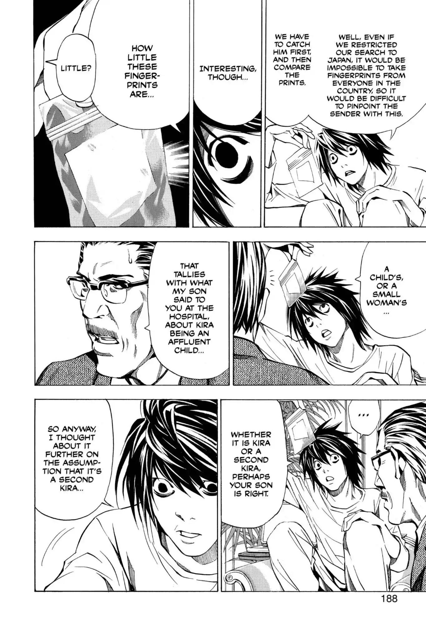 Death Note manga, chapter 25, page 14 of 22