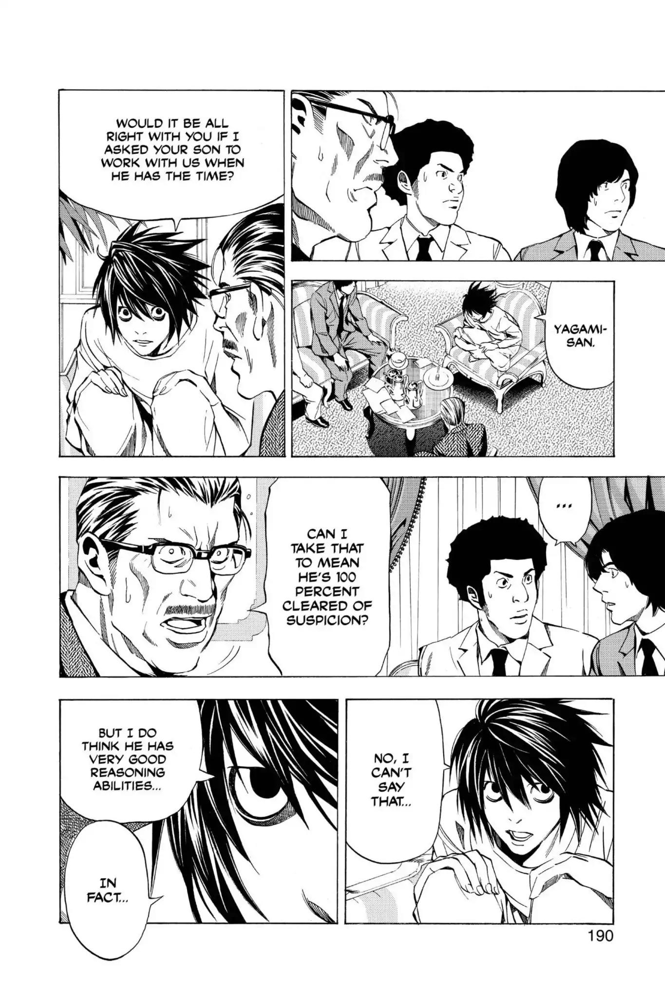 Death Note manga, chapter 25, page 16 of 22