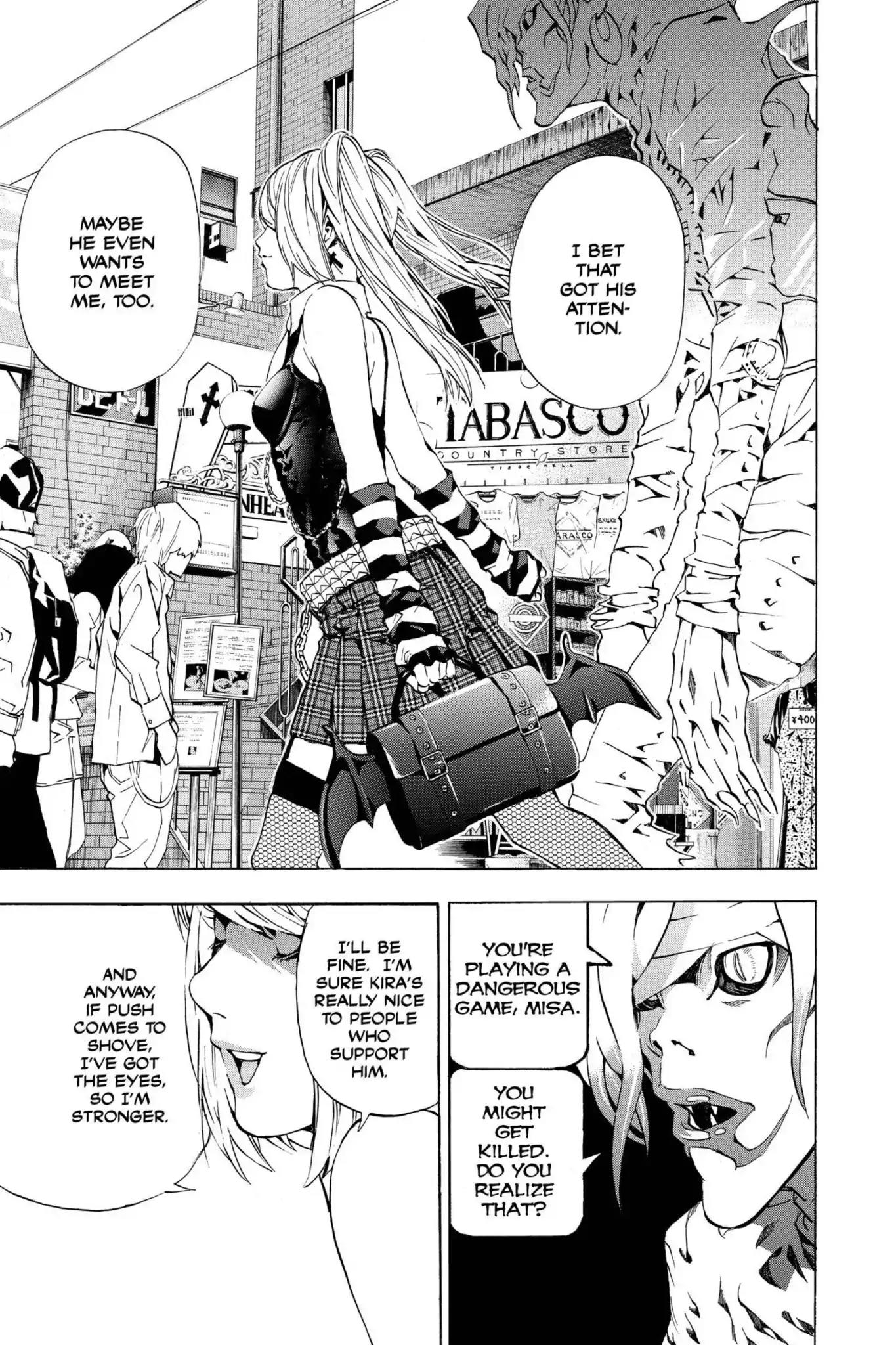 Death Note manga, chapter 25, page 19 of 22