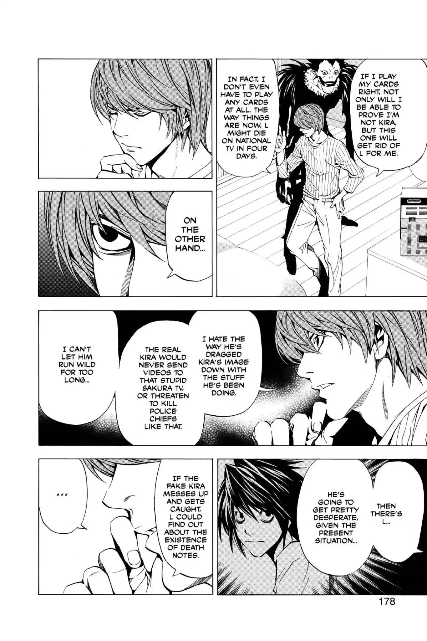 Death Note manga, chapter 25, page 4 of 22