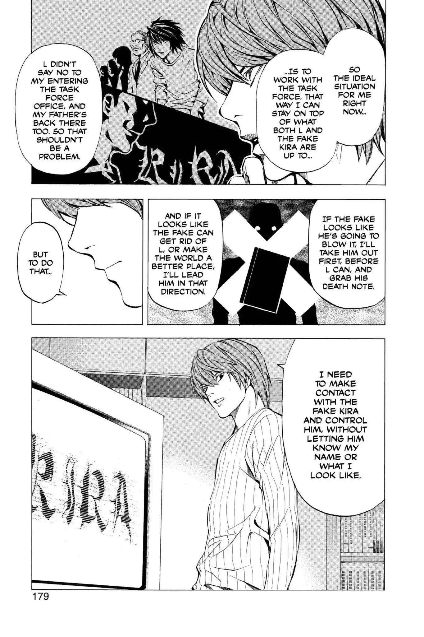 Death Note manga, chapter 25, page 5 of 22