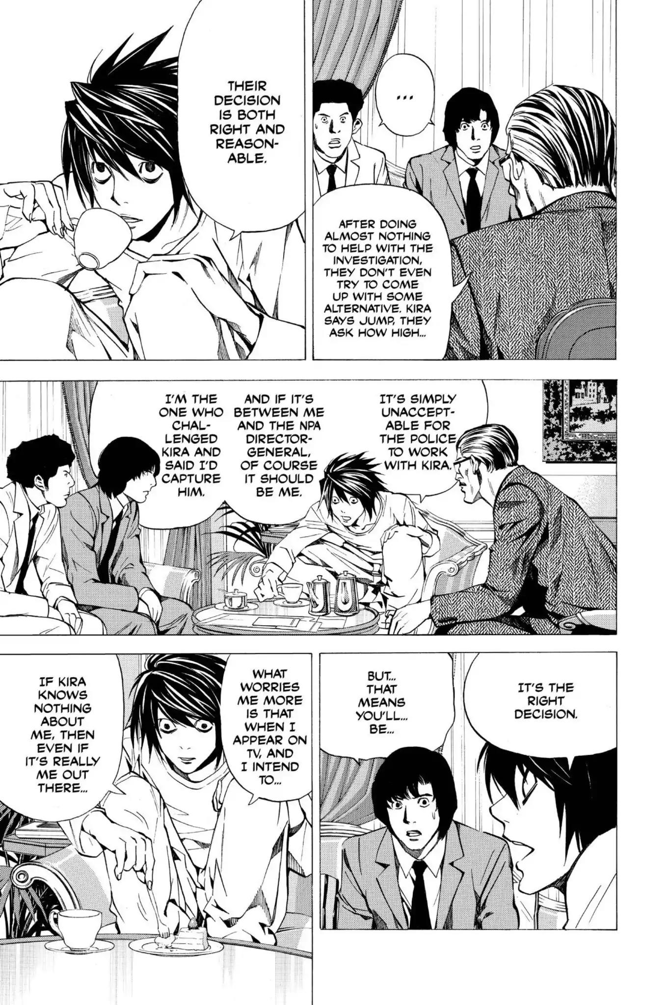 Death Note manga, chapter 25, page 7 of 22