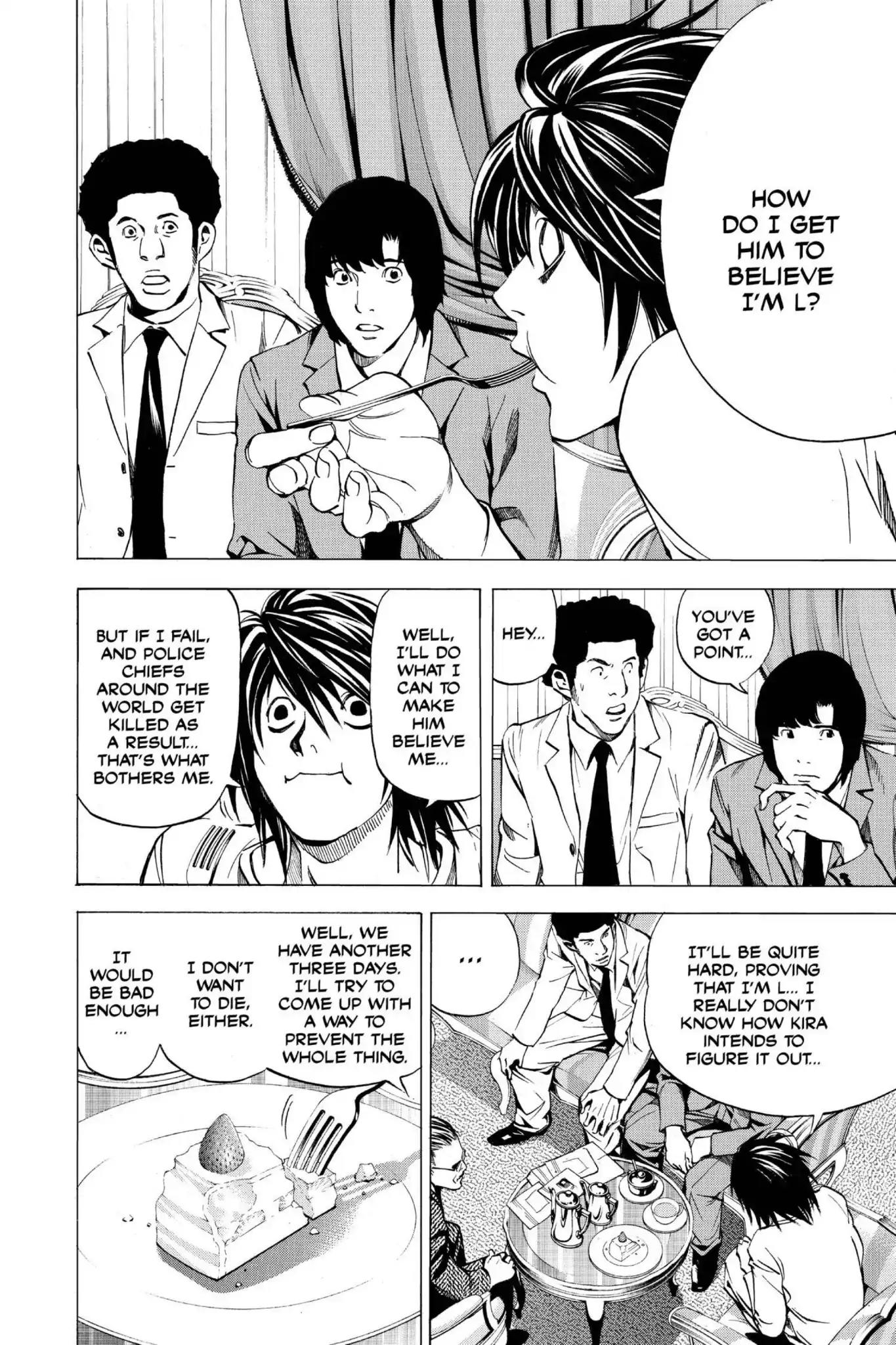 Death Note manga, chapter 25, page 8 of 22