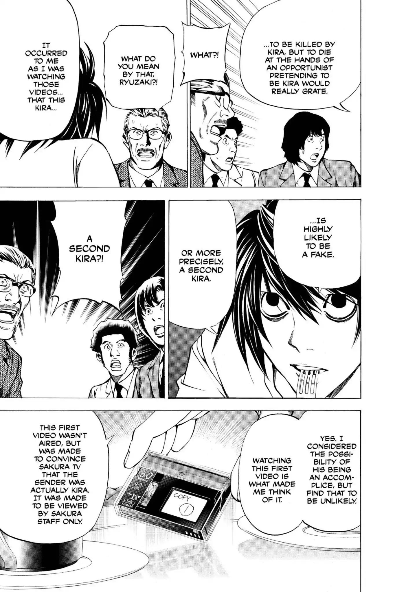 Death Note manga, chapter 25, page 9 of 22