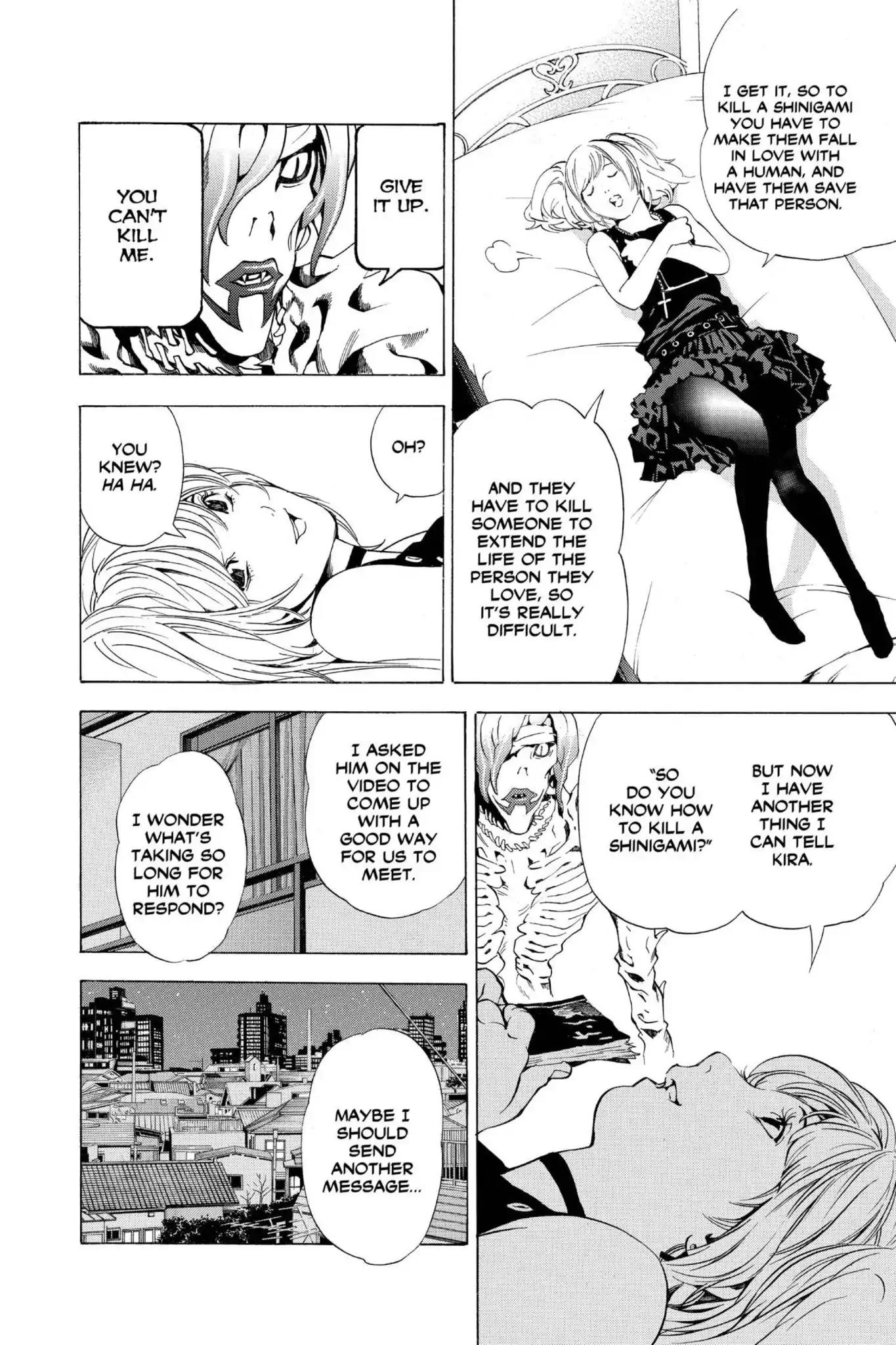 Death Note manga, chapter 27, page 16 of 20