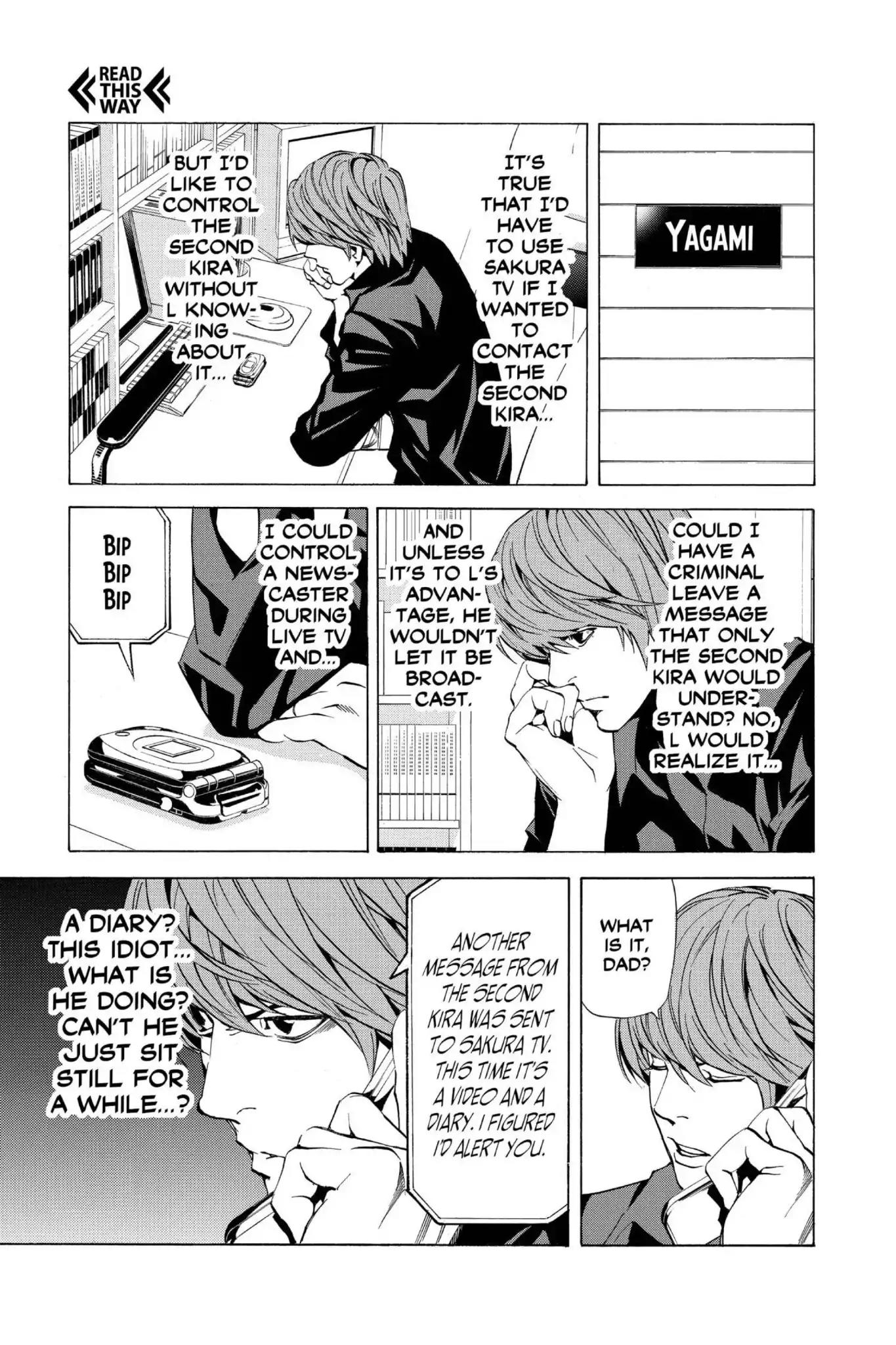 Death Note manga, chapter 27, page 17 of 20
