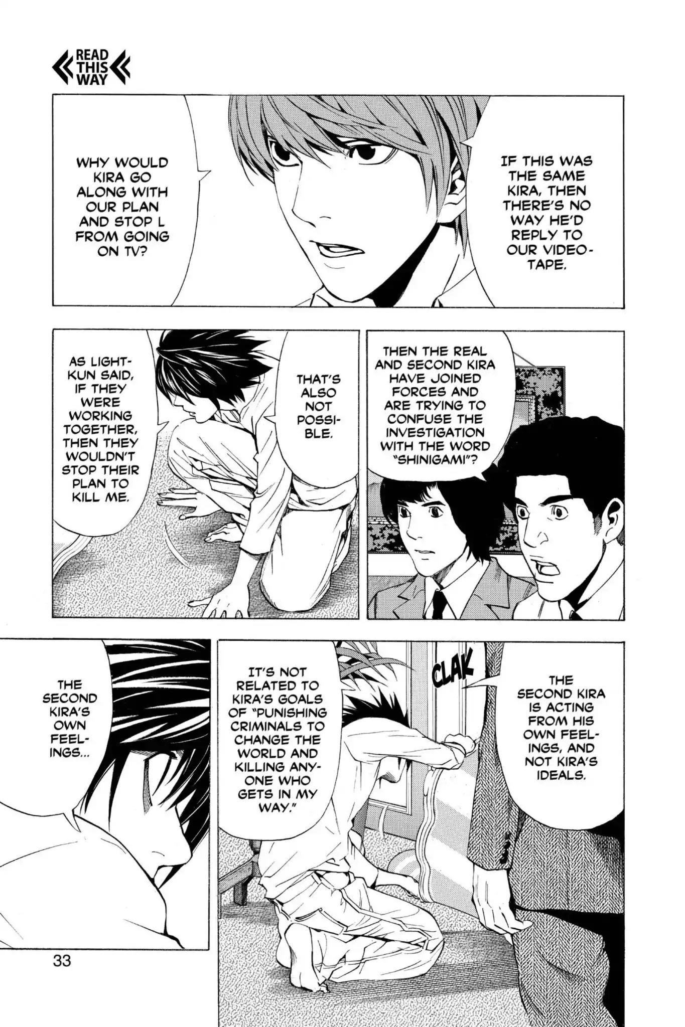 Death Note manga, chapter 27, page 3 of 20