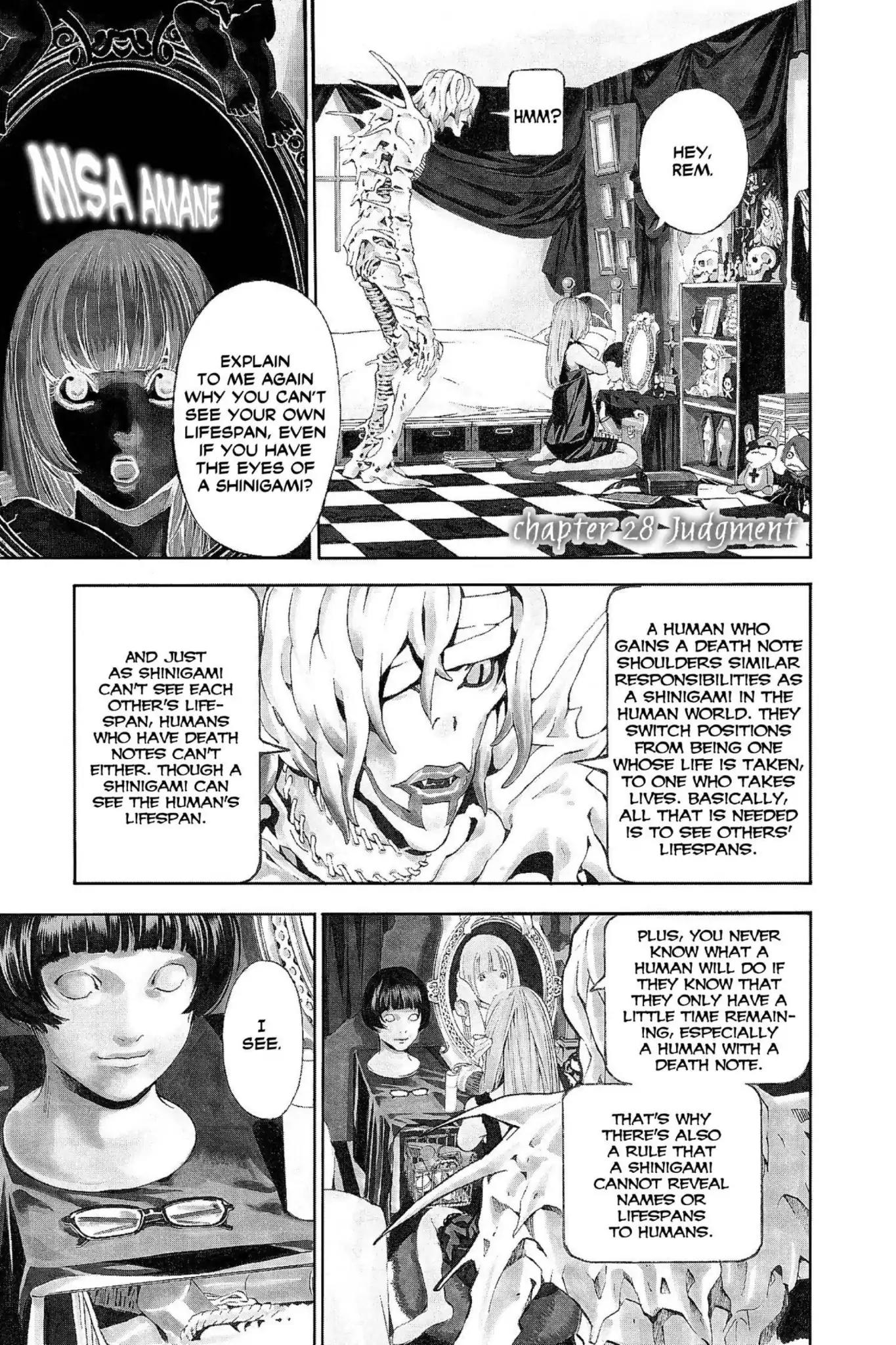 Death Note Chapter 28 page 1 - Chapter 28: Judgment