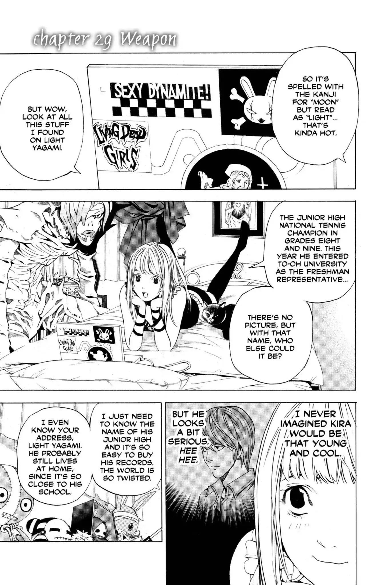 Death Note Chapter 29 page 1 - Chapter 29: Weapon