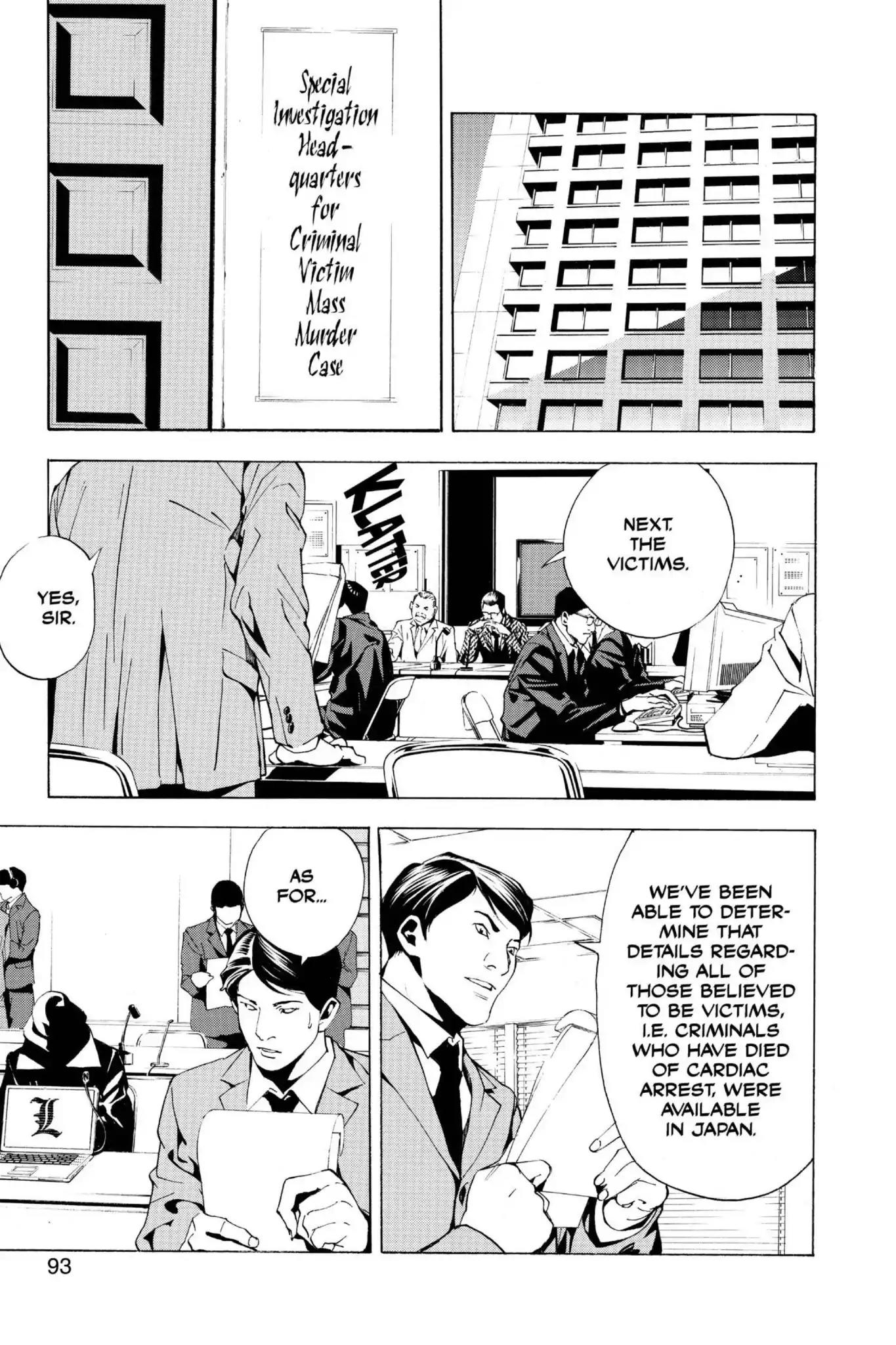 Death Note manga, chapter 3, page 11 of 28