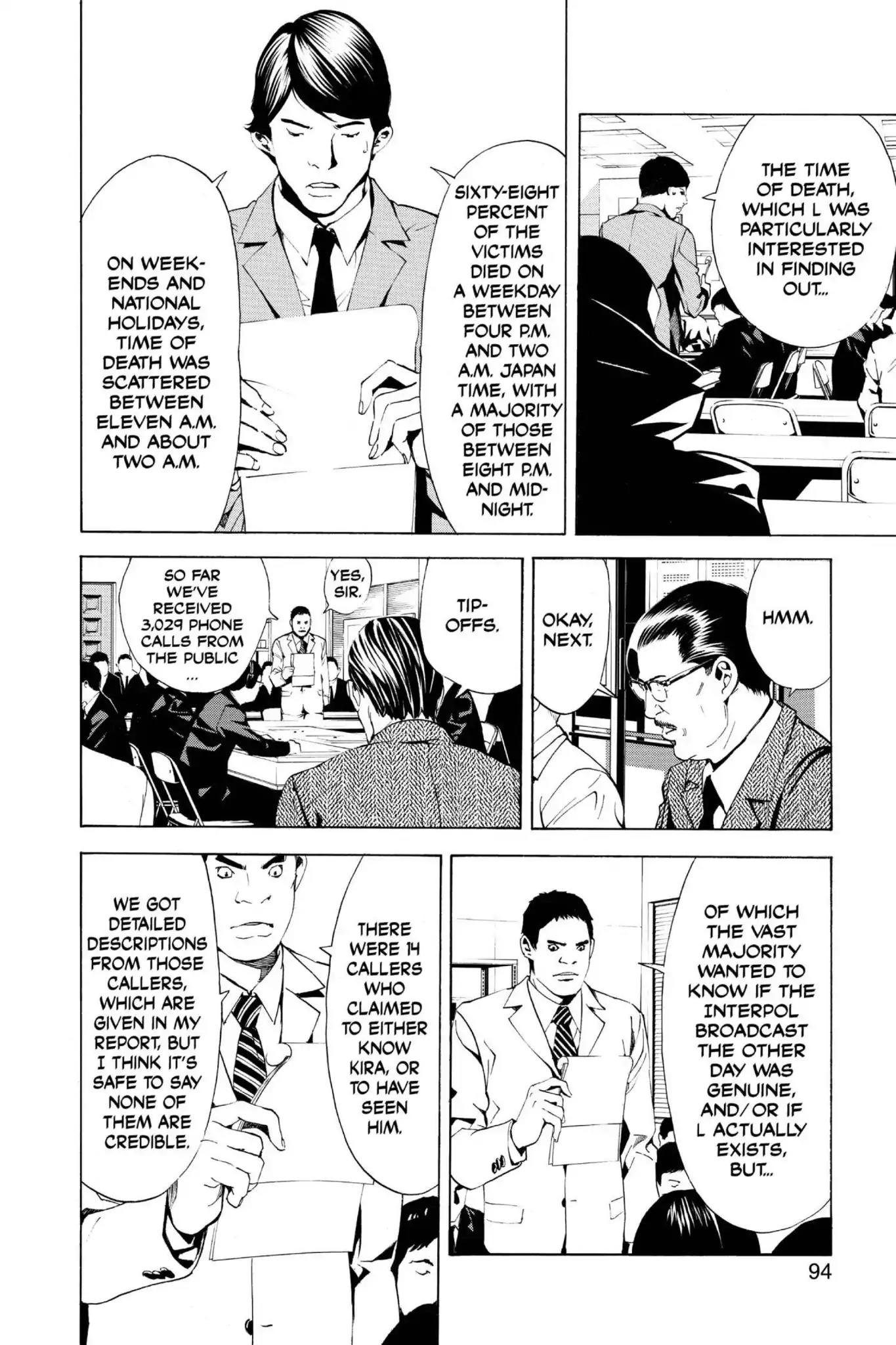 Death Note manga, chapter 3, page 12 of 28