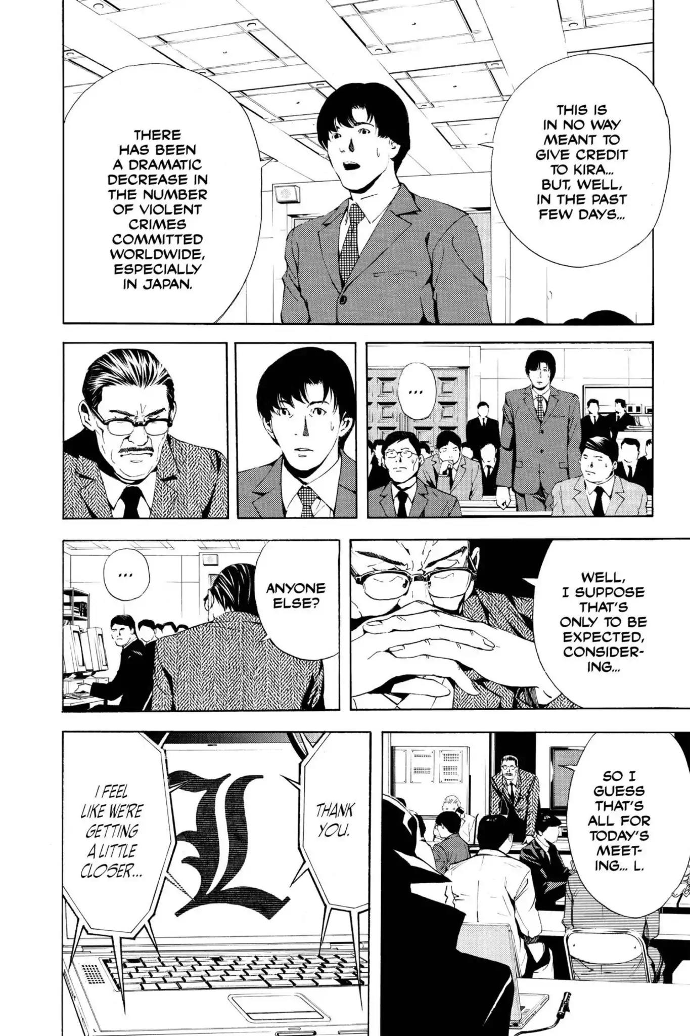 Death Note manga, chapter 3, page 14 of 28