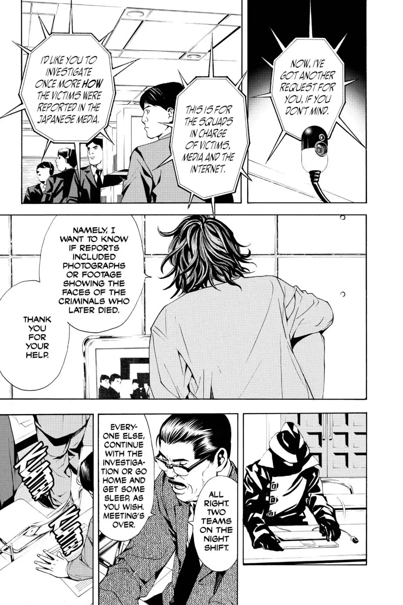 Death Note manga, chapter 3, page 15 of 28