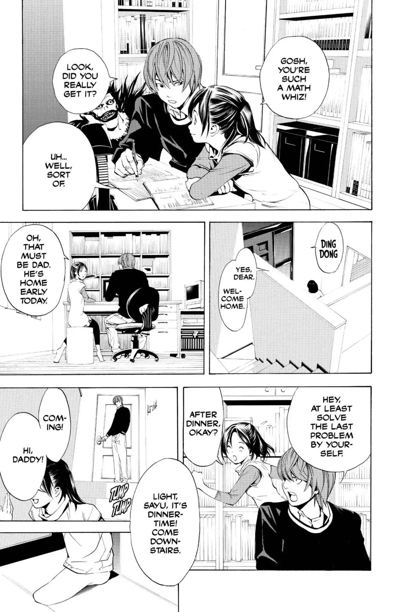 Death Note manga, chapter 3, page 17 of 28