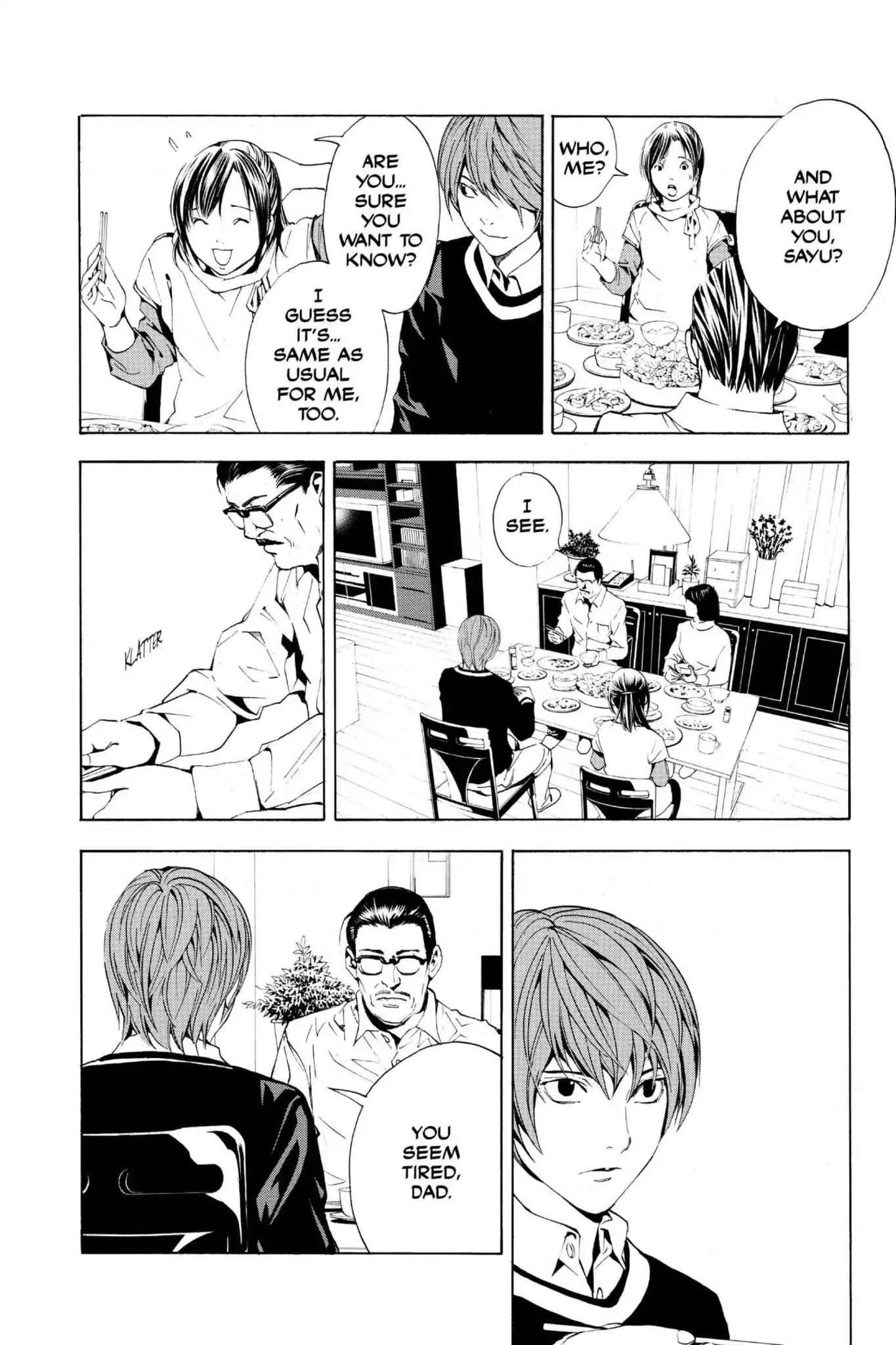 Death Note manga, chapter 3, page 20 of 28