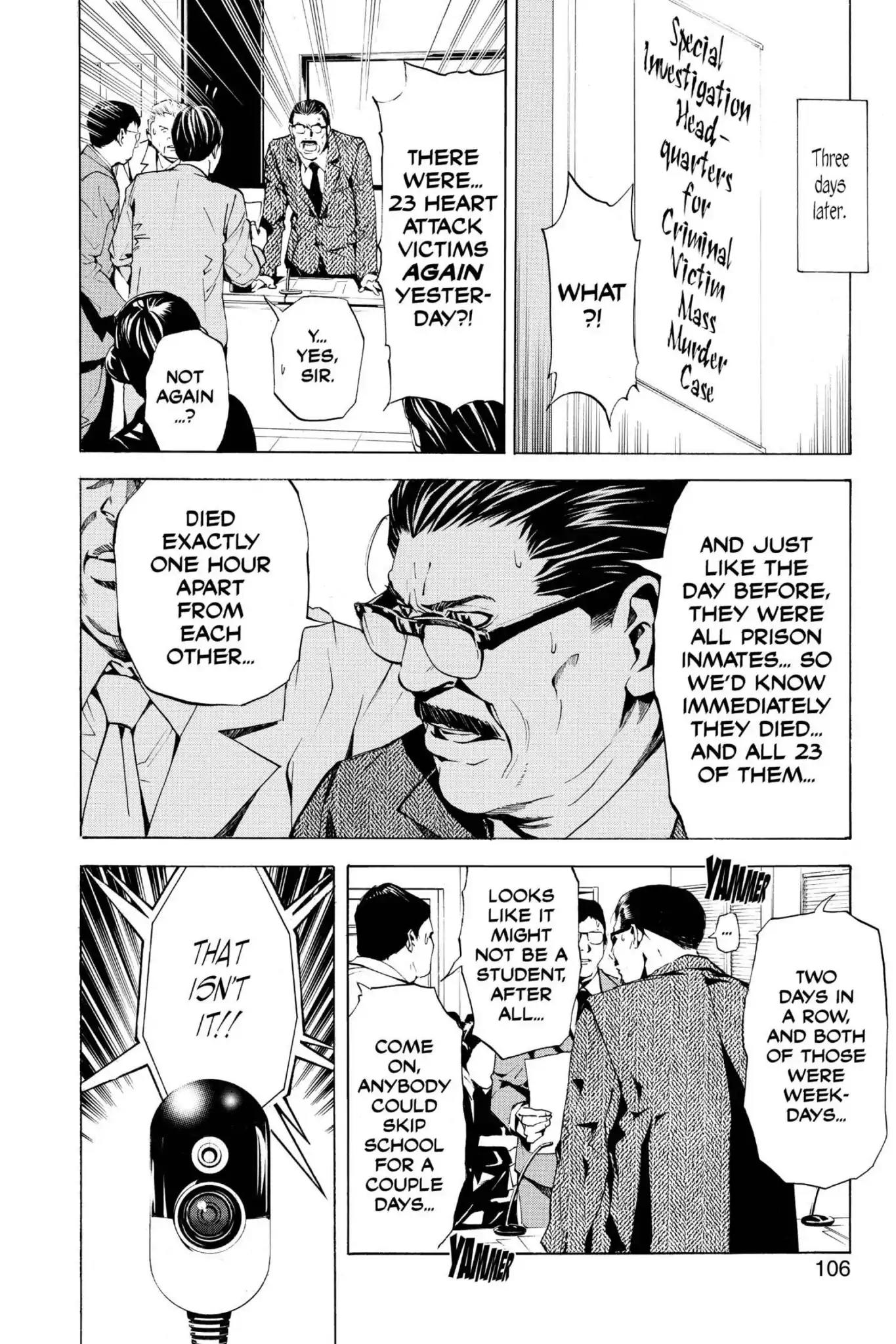 Death Note manga, chapter 3, page 24 of 28