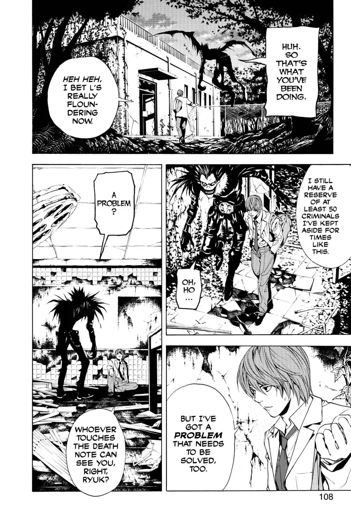 Death Note manga, chapter 3, page 26 of 28
